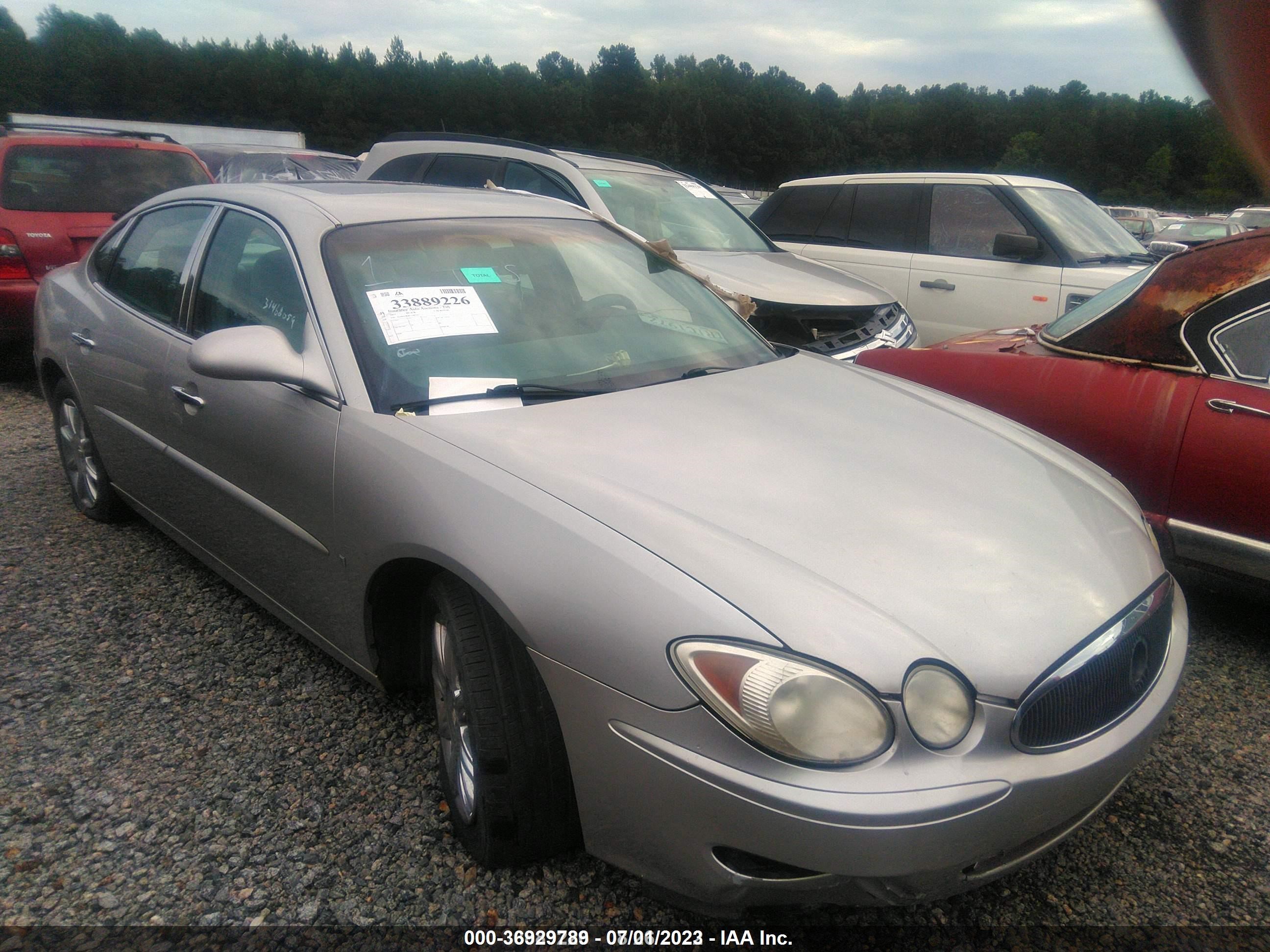 buick lacrosse 2007 2g4wd582871240764