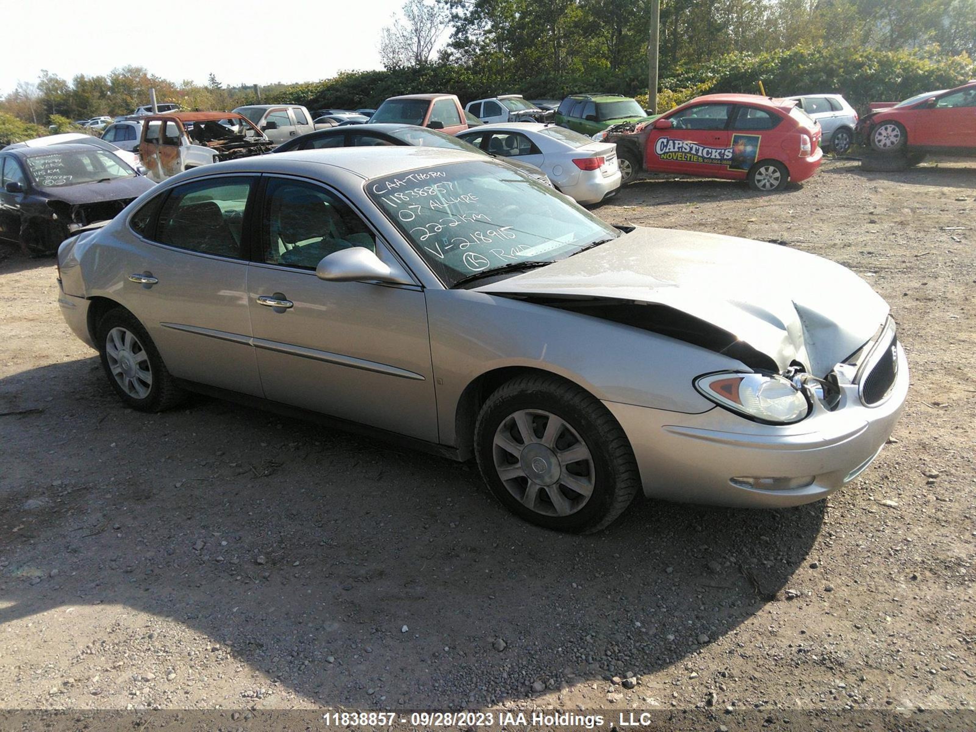 buick allure 2007 2g4wf582071218915