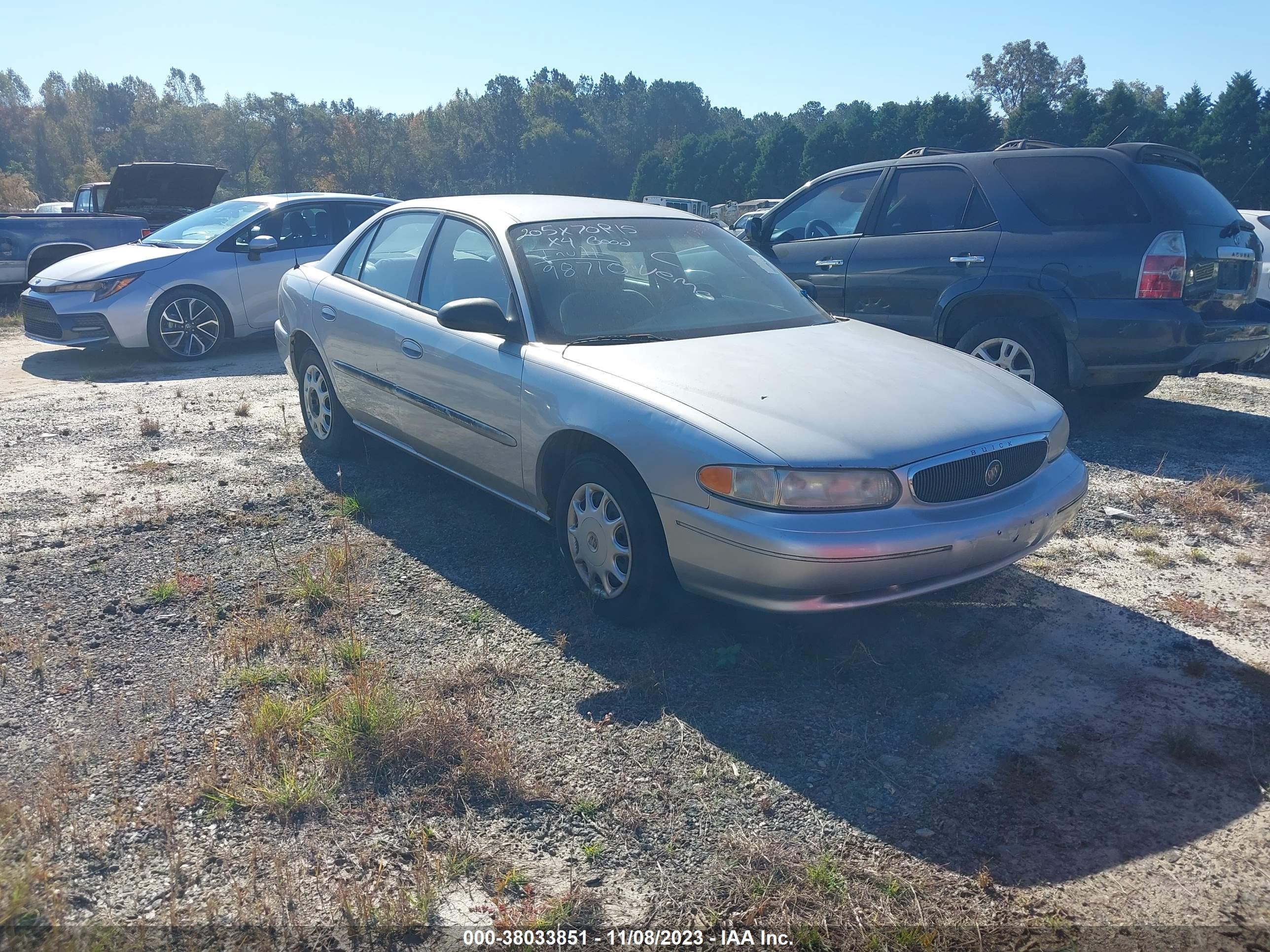 buick century 2003 2g4ws52j831236973