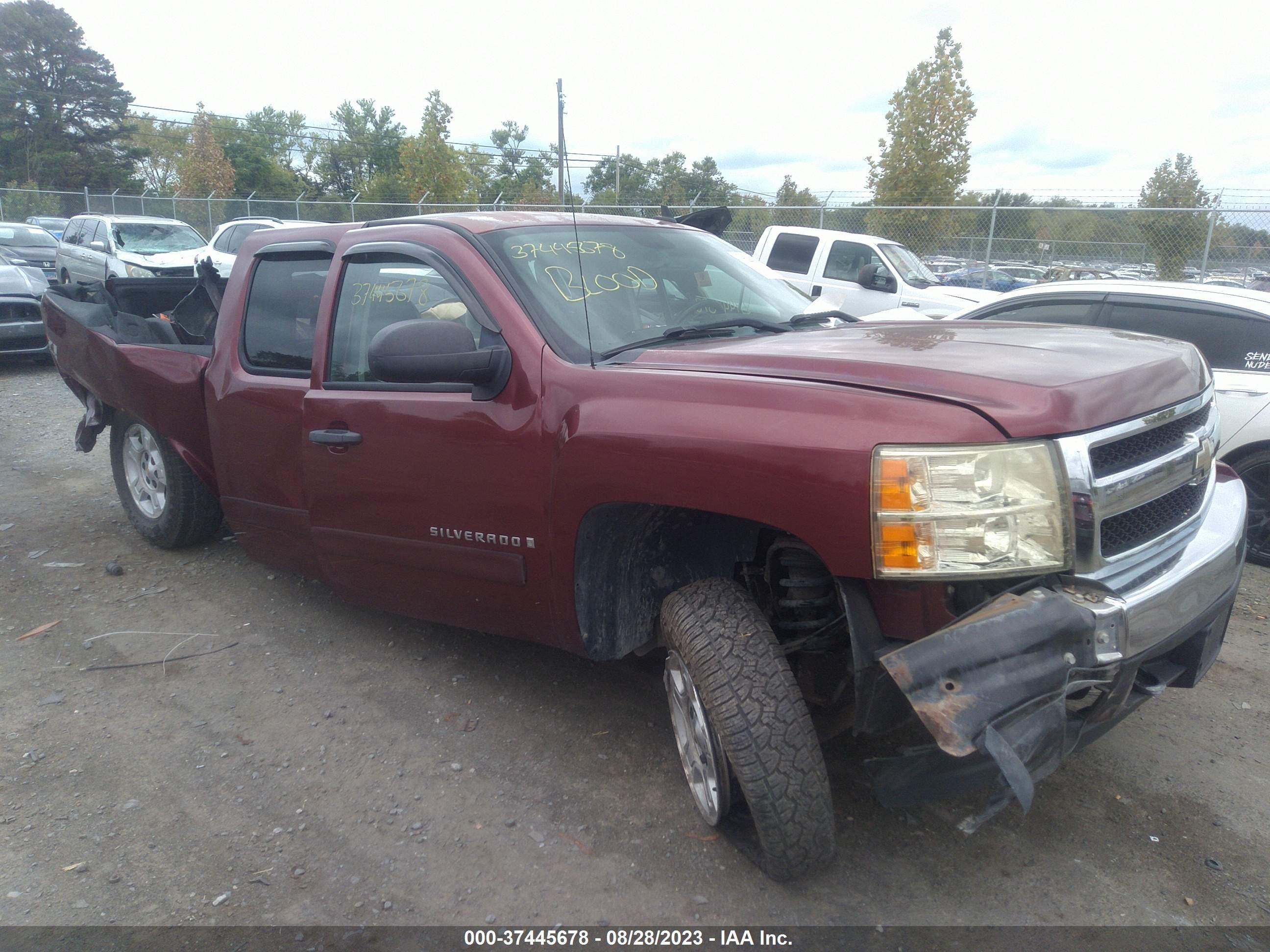 chevrolet silverado 2008 2gcek190181233801