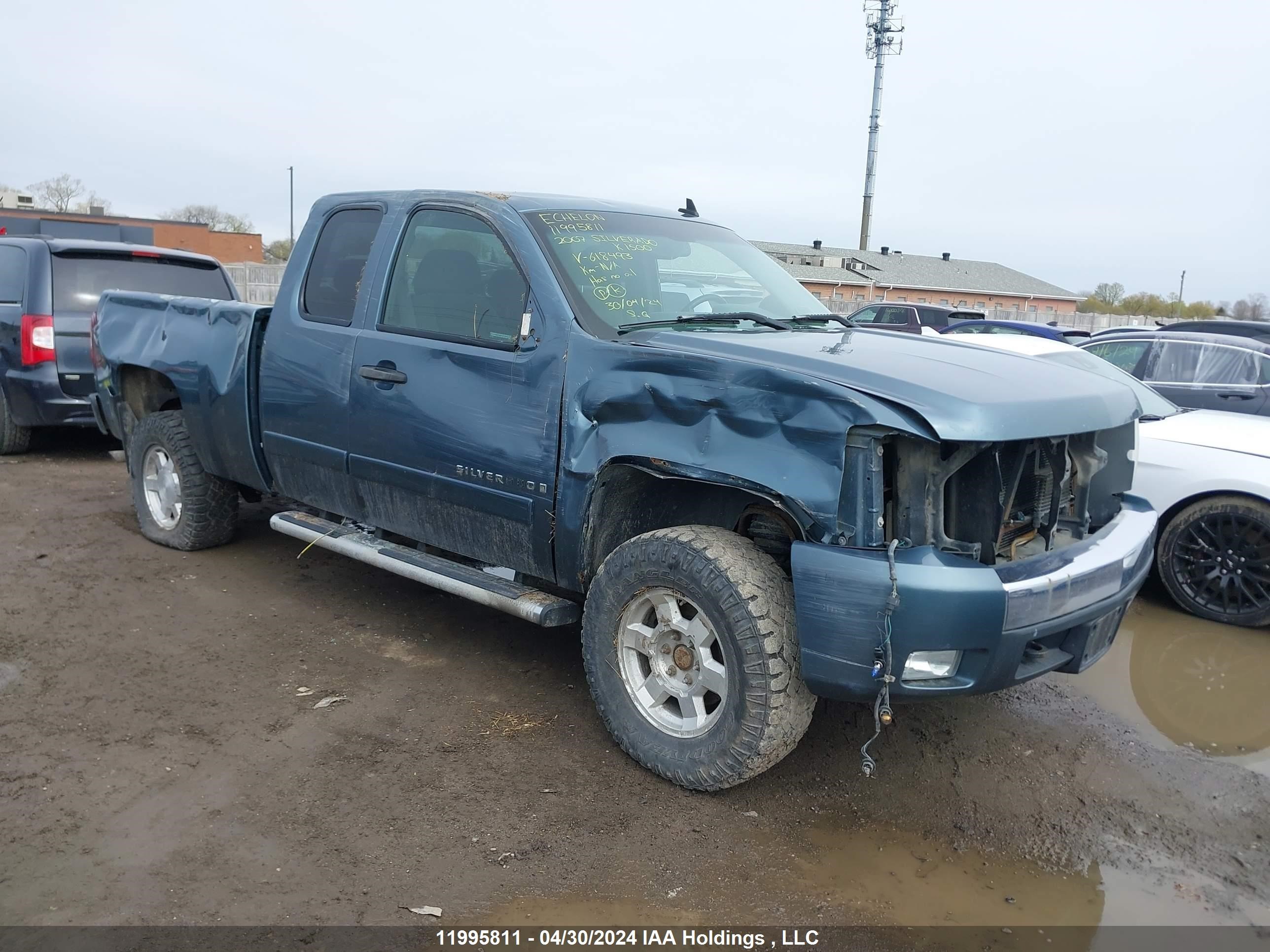 chevrolet silverado 2007 2gcek19j371618493