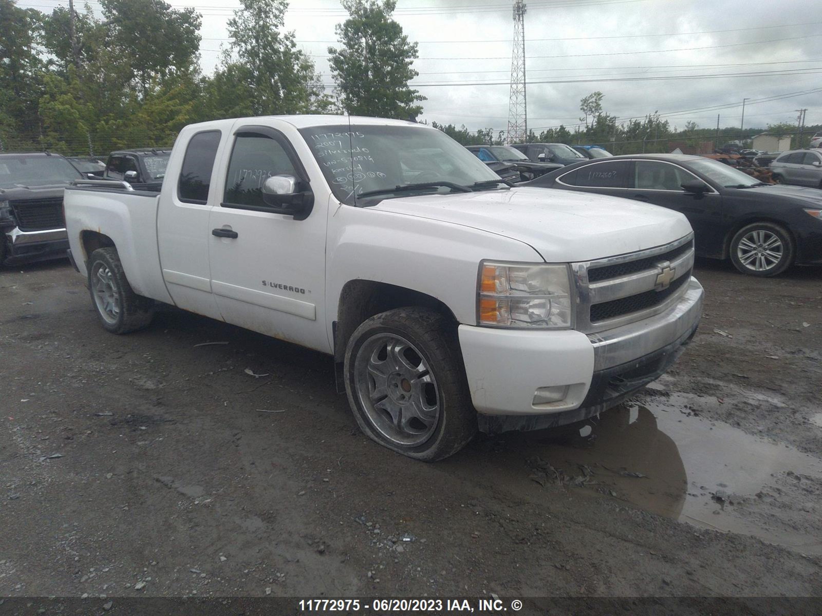 chevrolet silverado 2007 2gcek19j871570814