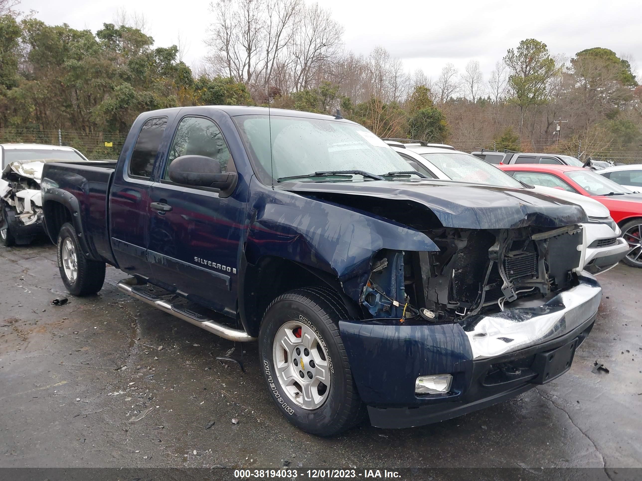 chevrolet silverado 2008 2gcek19j981307541