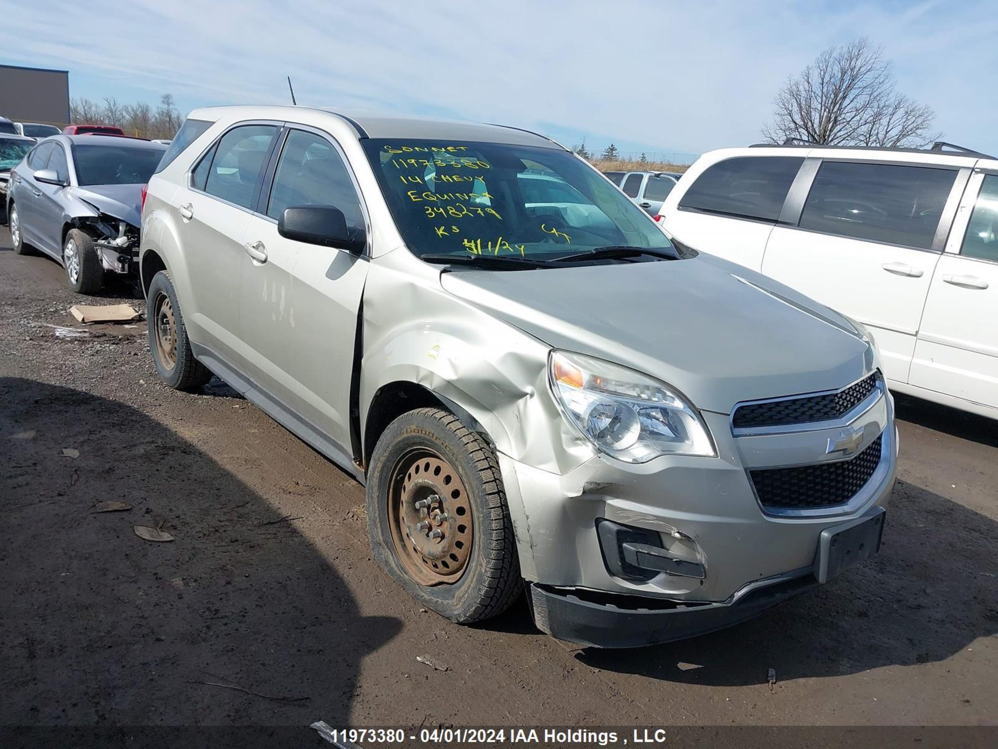 chevrolet equinox 2014 2gnfleek0e6348279