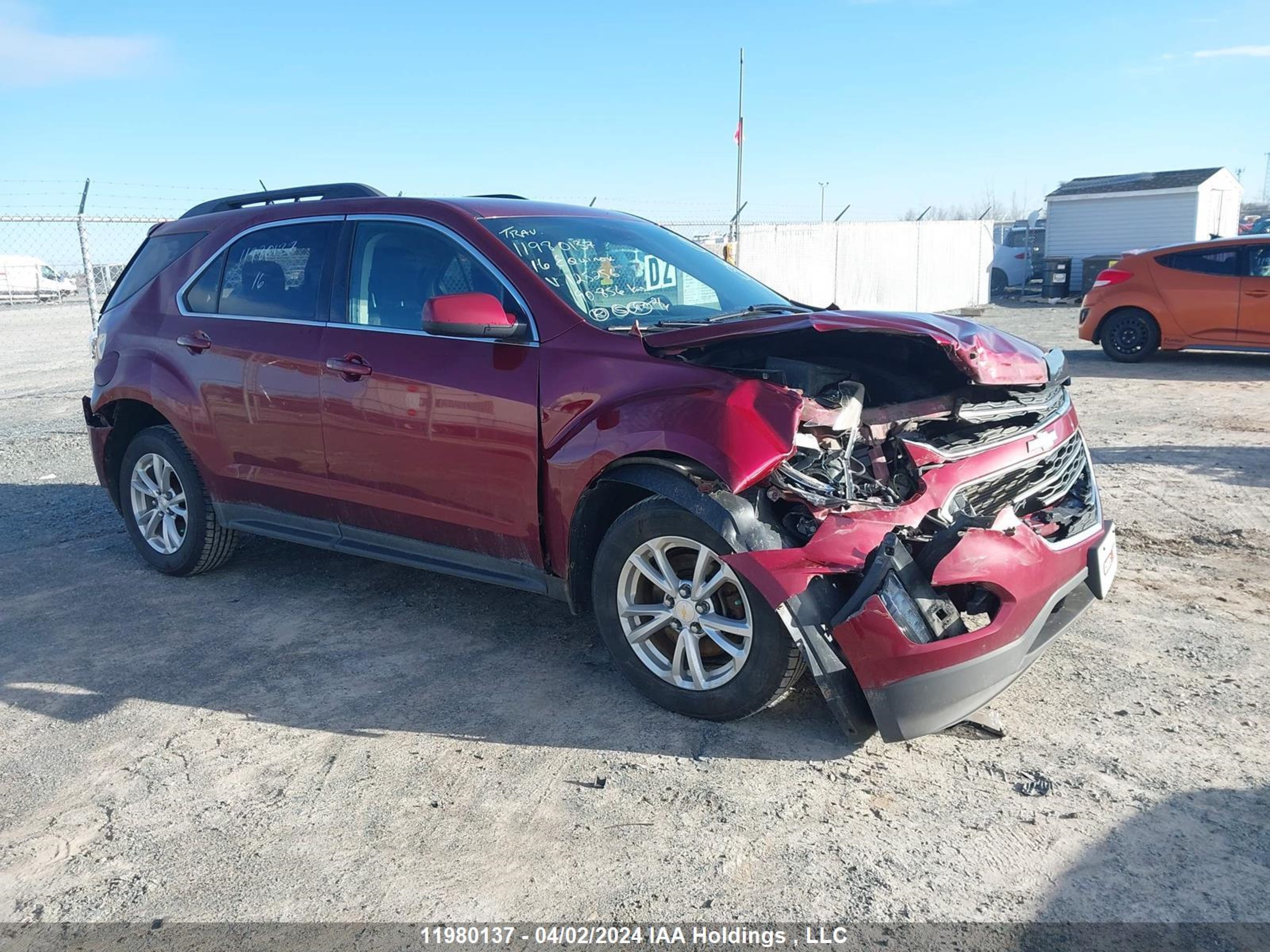 chevrolet equinox 2016 2gnflfek1g6125256