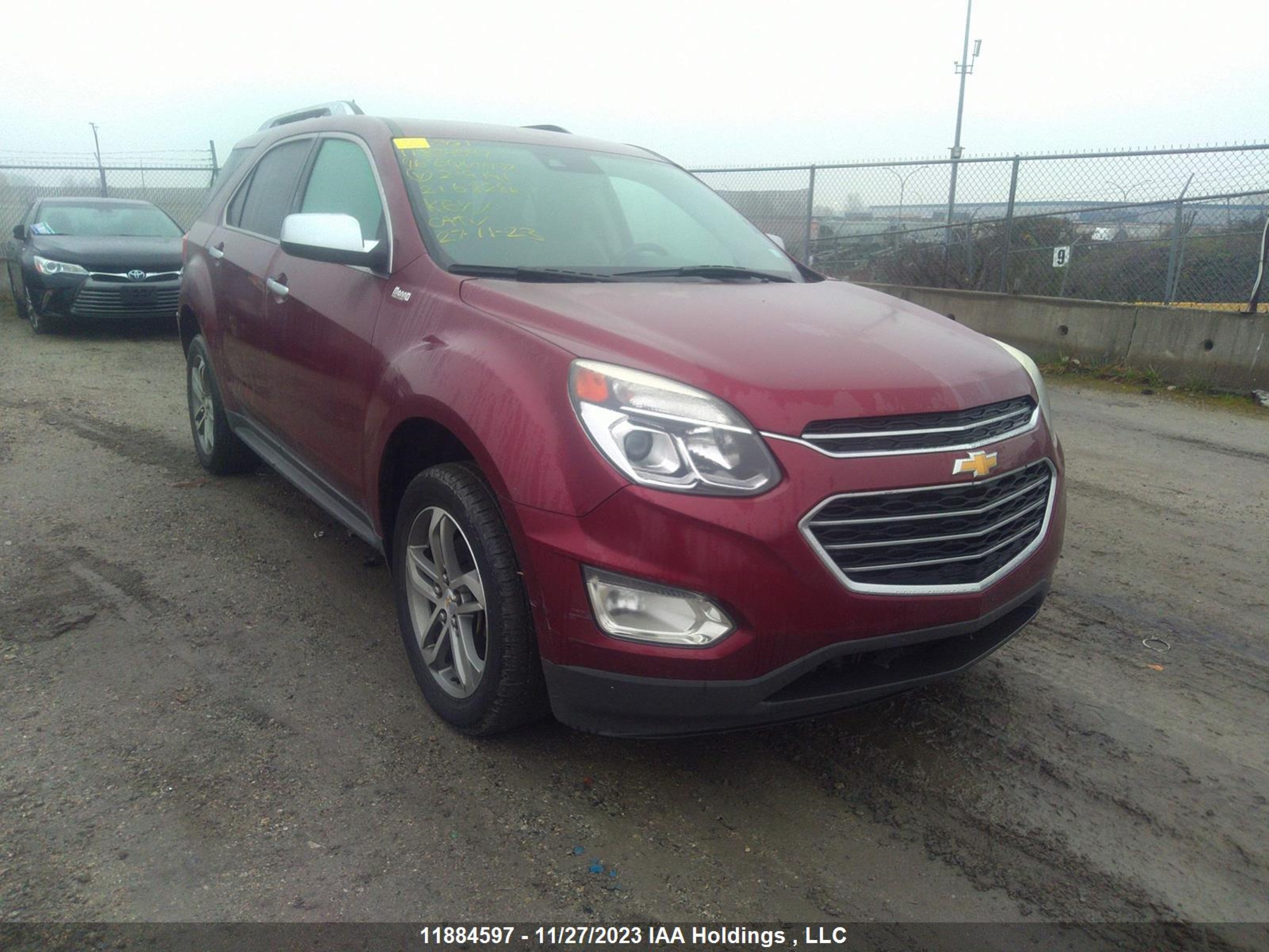 chevrolet equinox 2016 2gnflge30g6219191