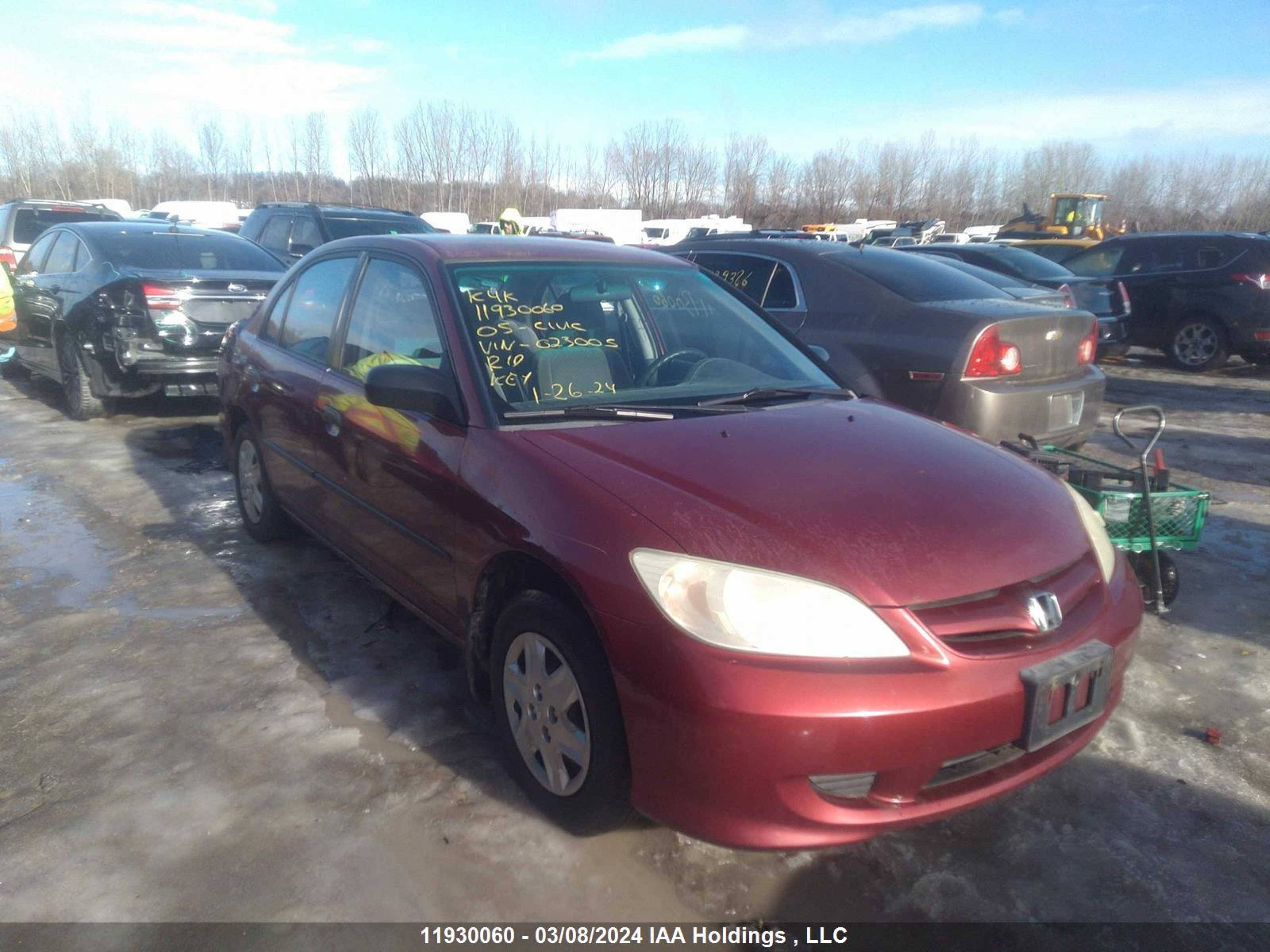 honda civic 2005 2hges15365h023005