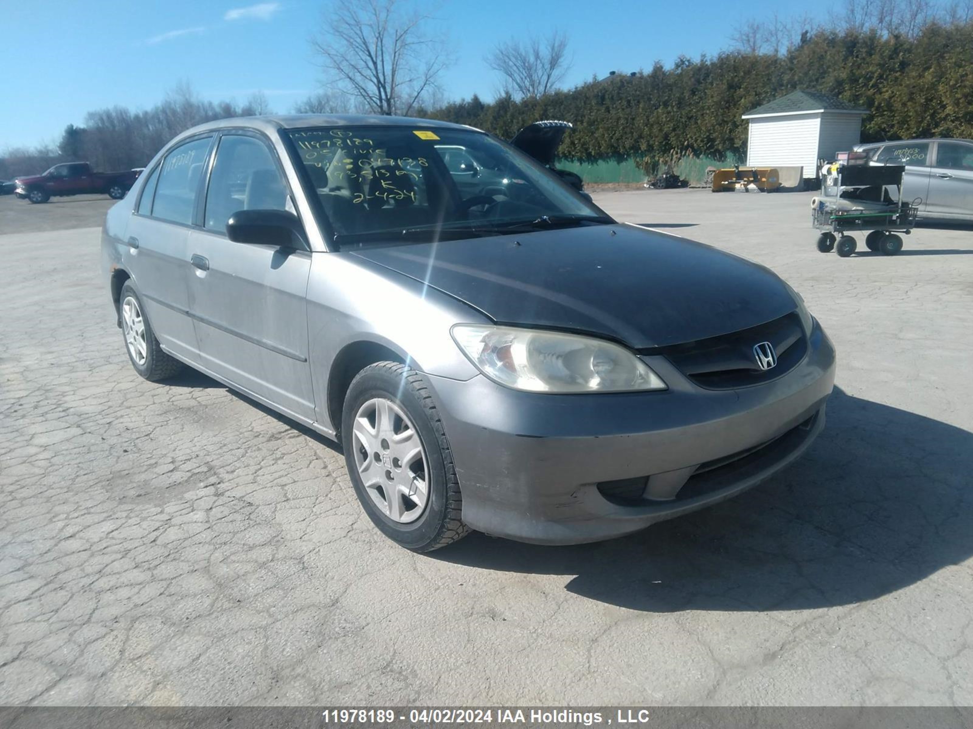 honda civic 2005 2hges16345h047138