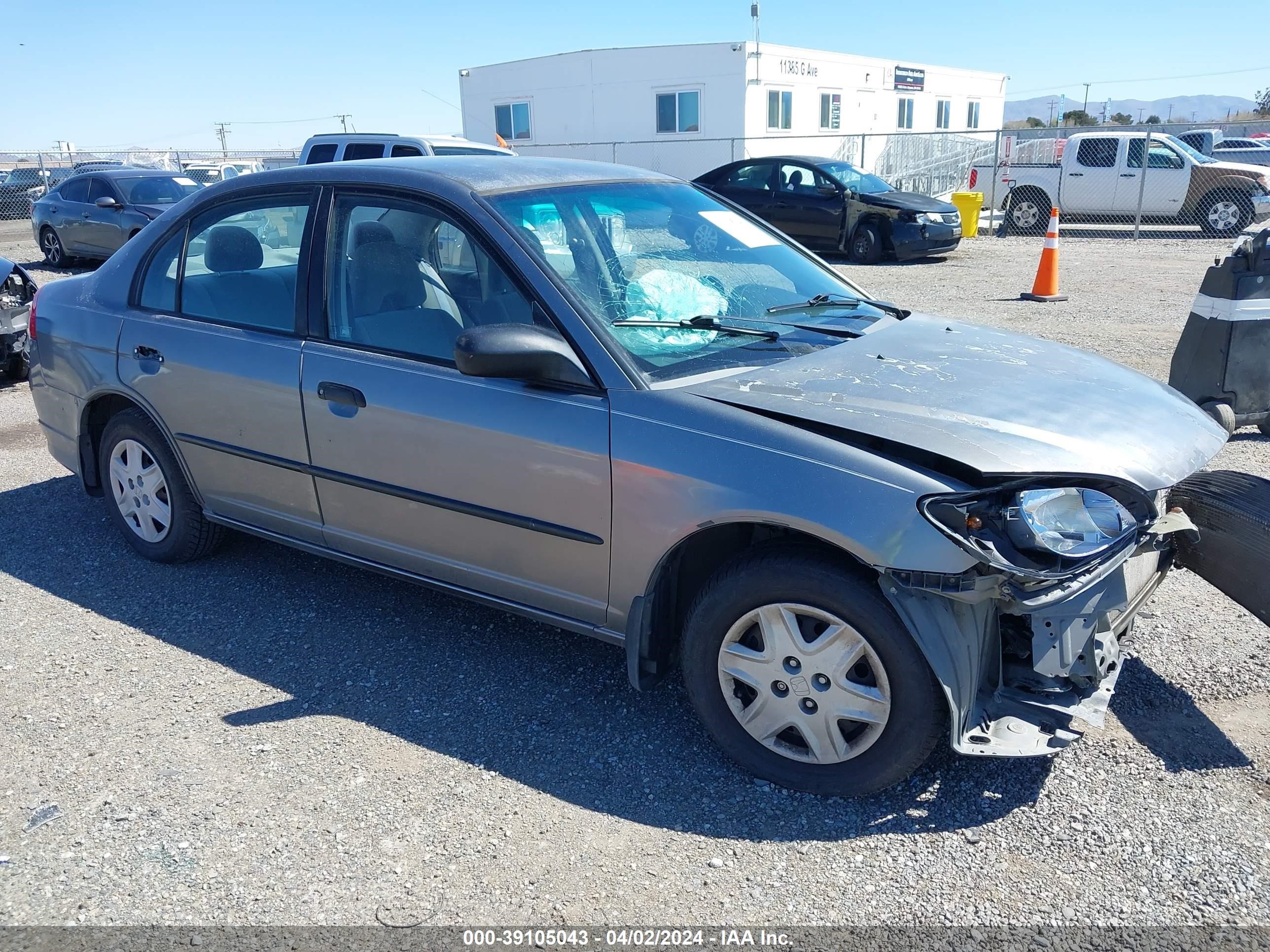 honda civic 2005 2hges16365h549150