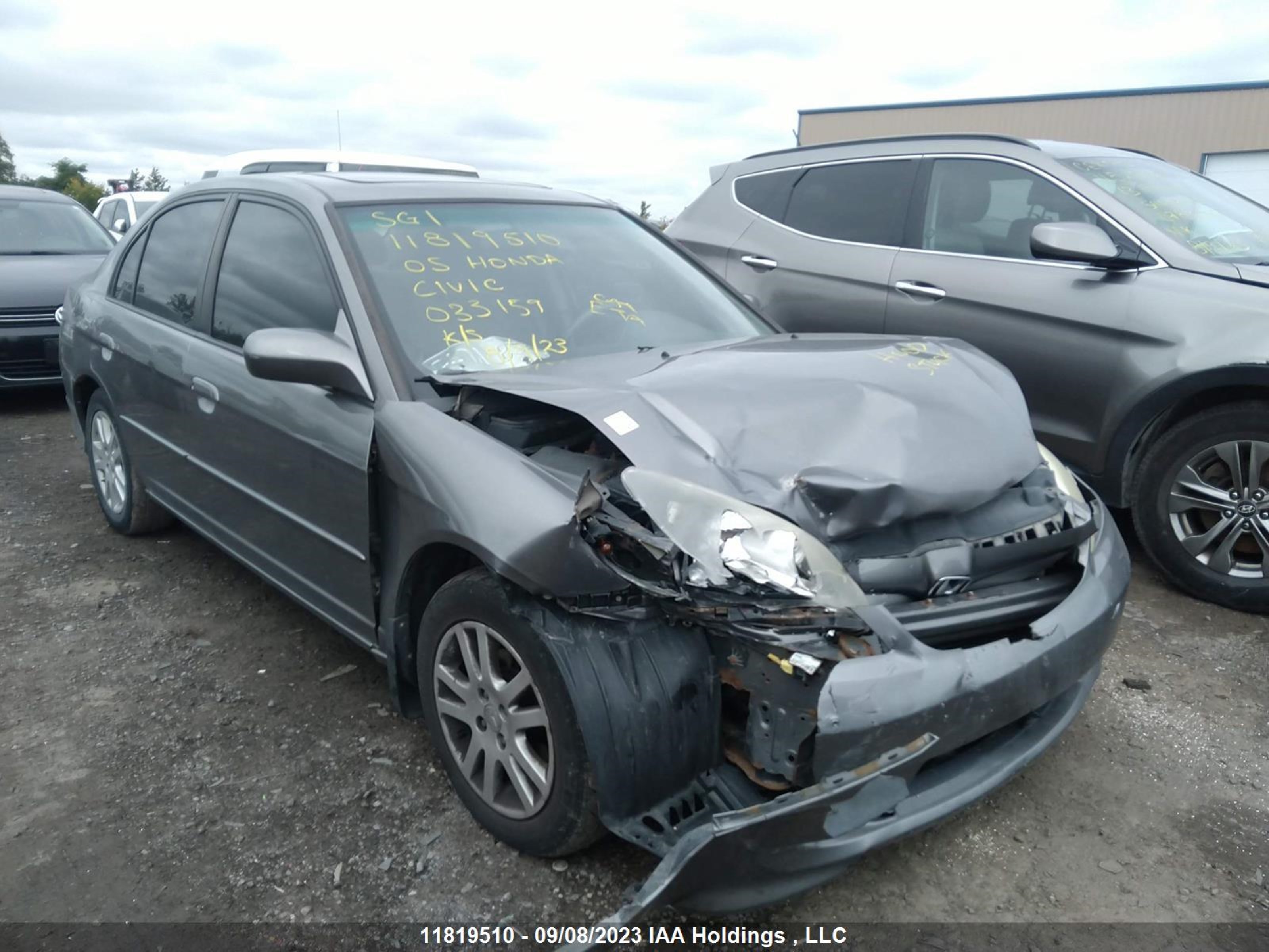 honda civic 2005 2hges16655h033159