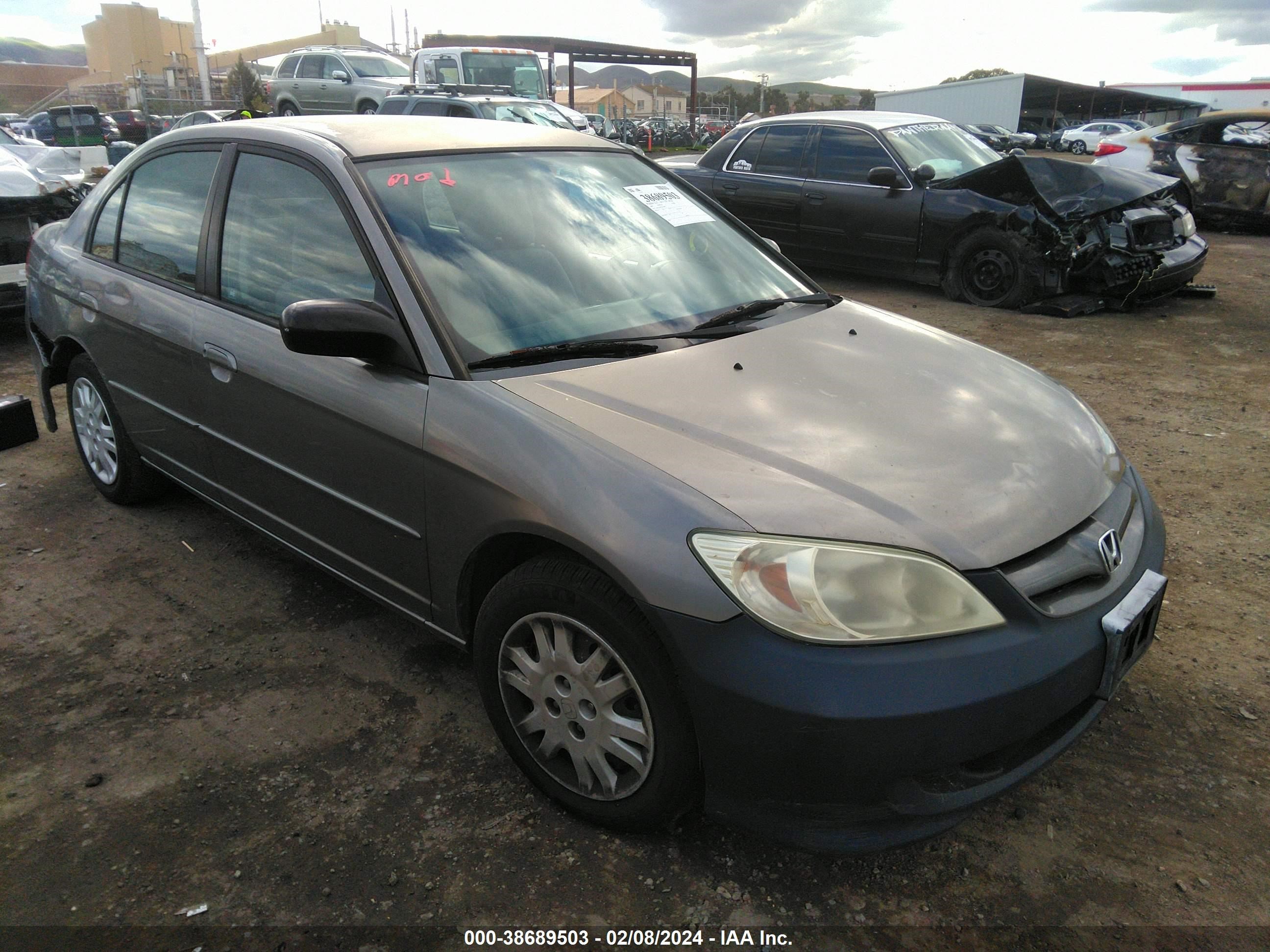 honda civic 2005 2hges16675h510268