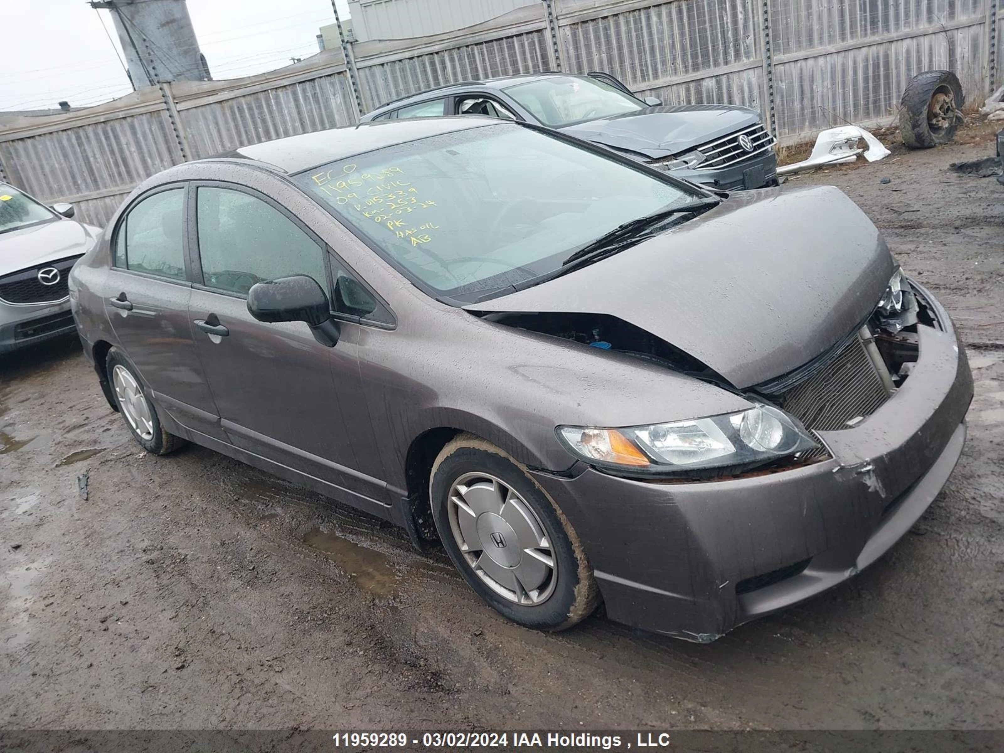 honda civic 2009 2hgfa16409h015339