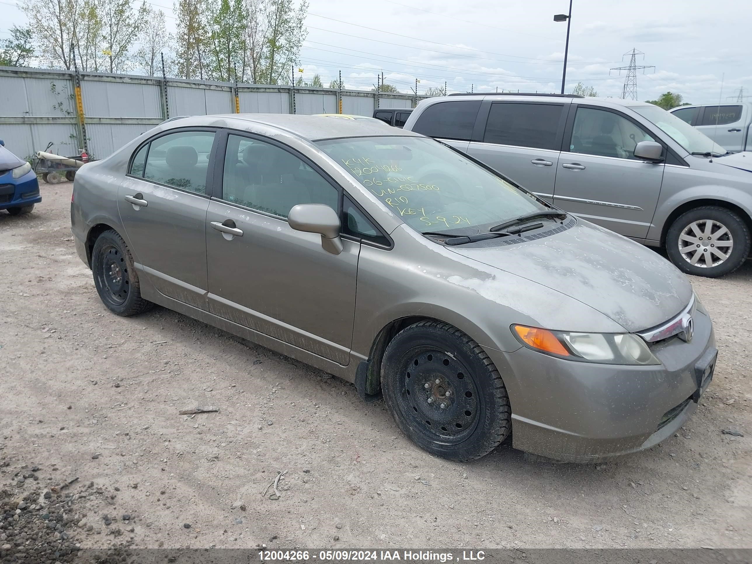 honda civic 2006 2hgfa16526h027500