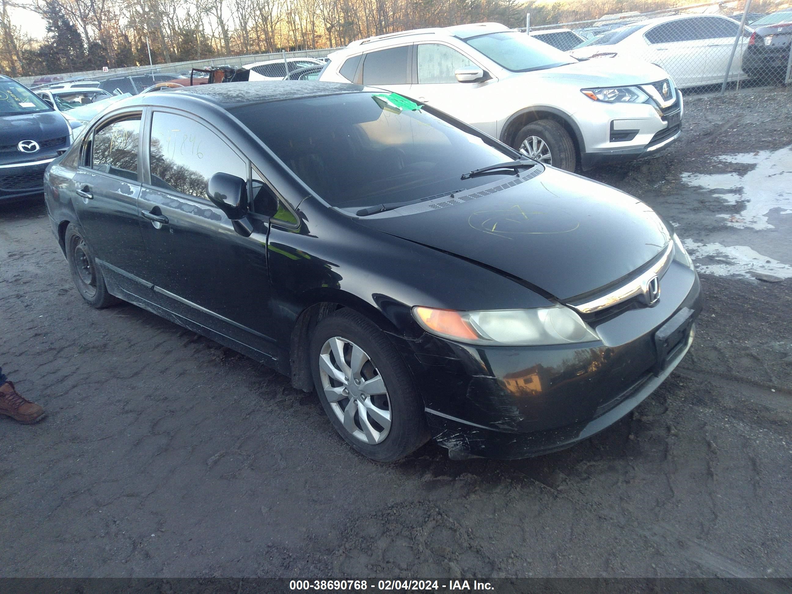 honda civic 2007 2hgfa165x7h511996