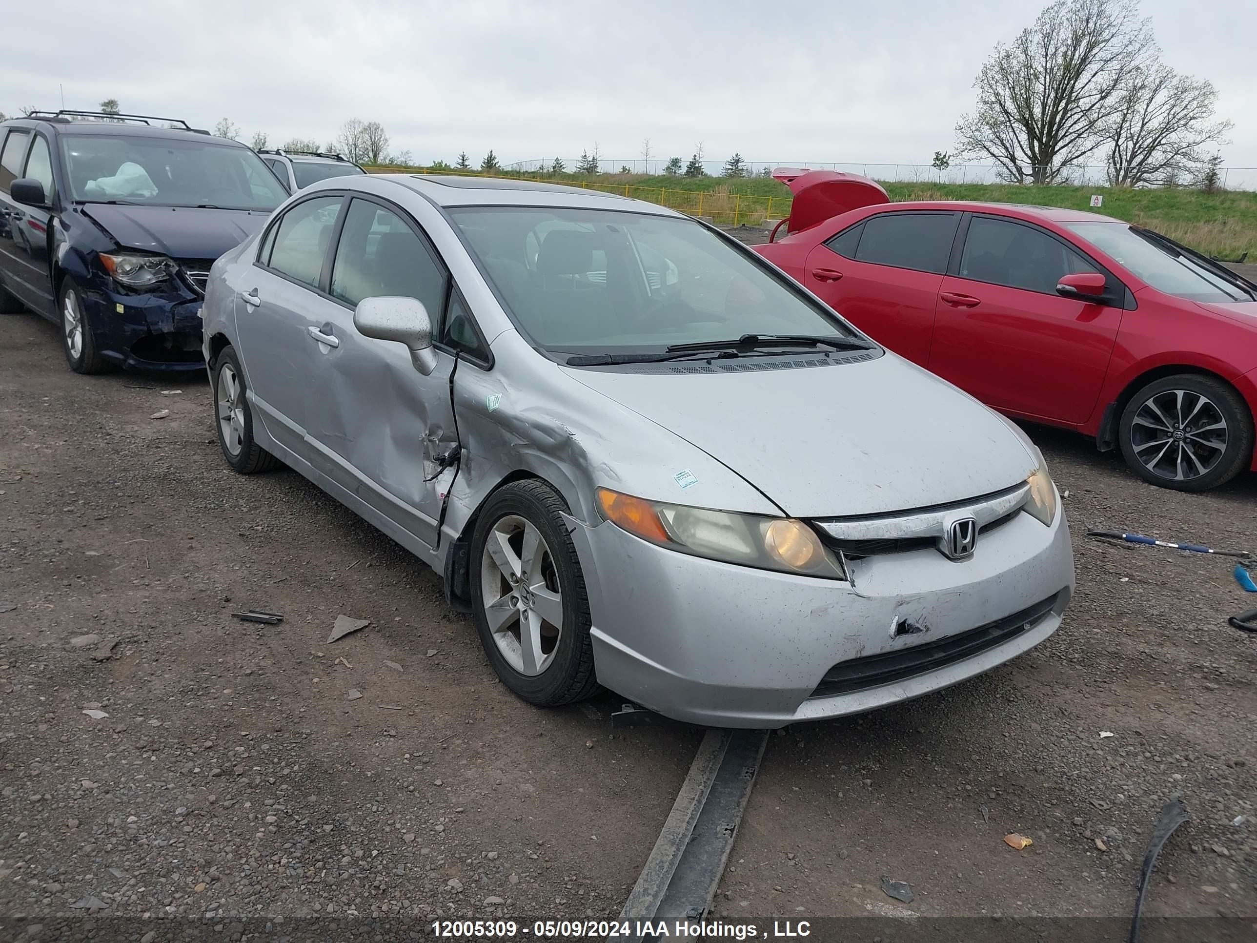 honda civic 2008 2hgfa165x8h121255