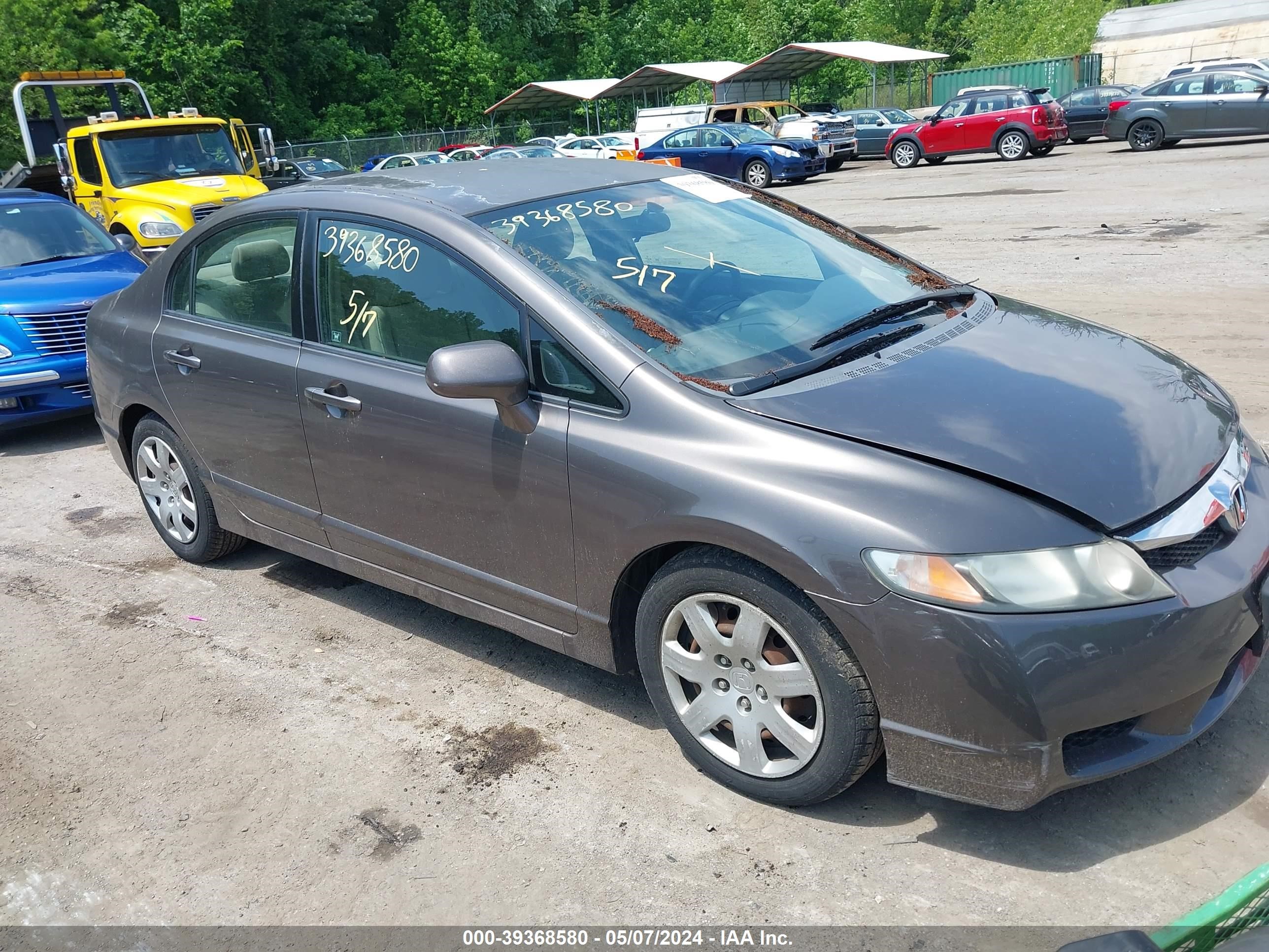 honda civic 2009 2hgfa165x9h543544