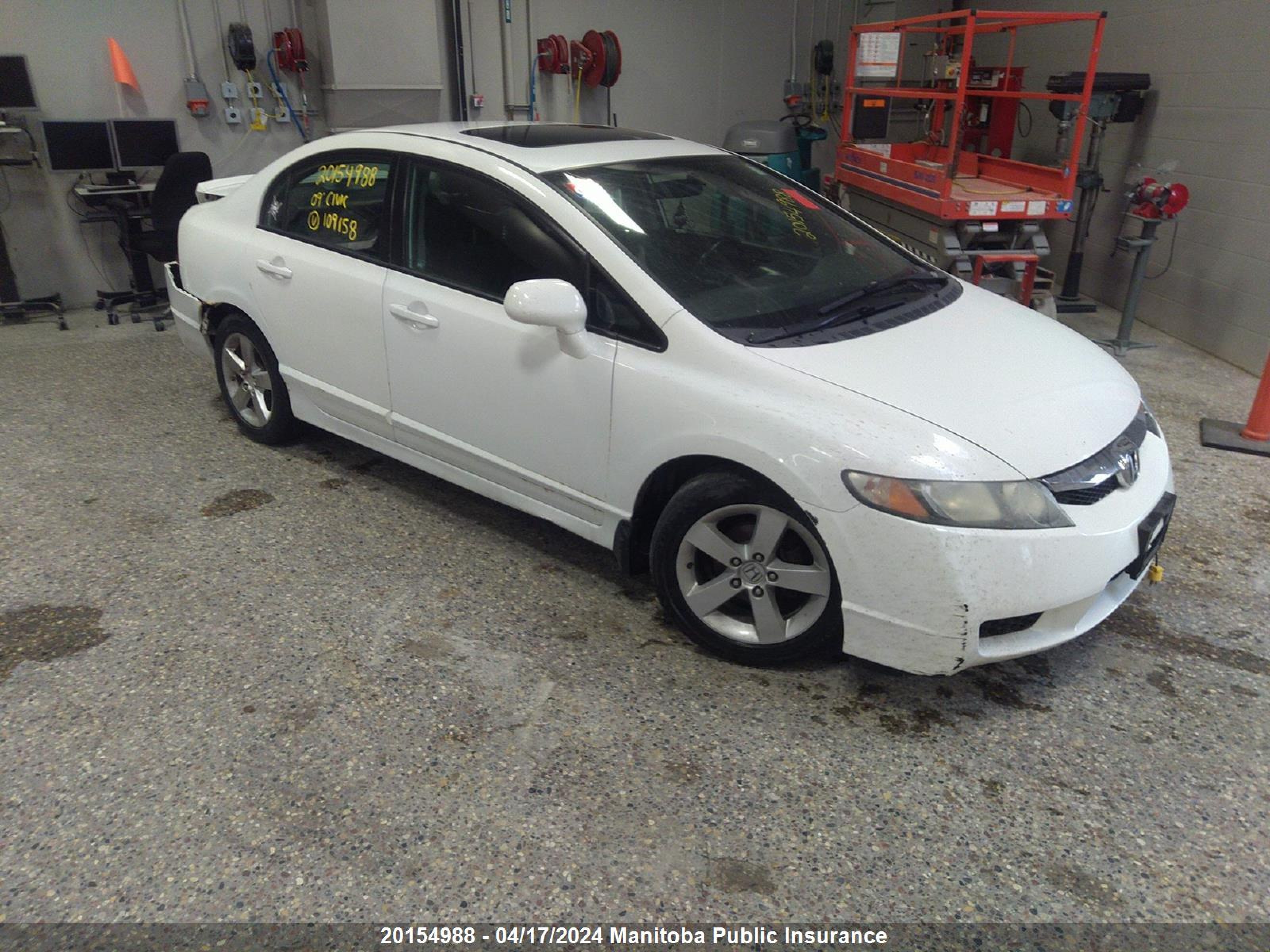 honda civic 2009 2hgfa16649h109158