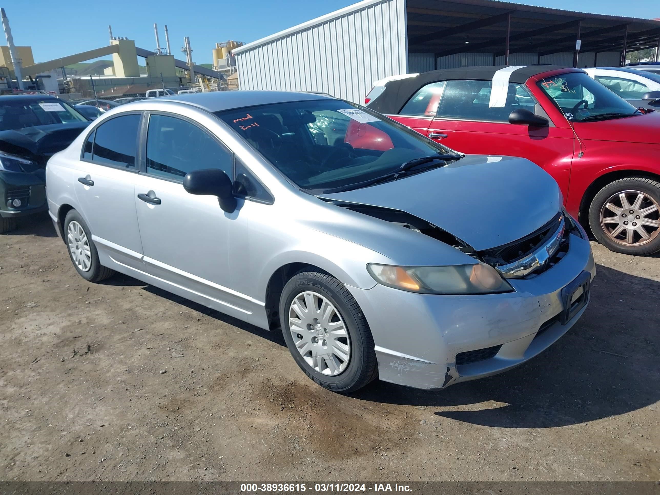 honda civic 2011 2hgfa1f38bh509705