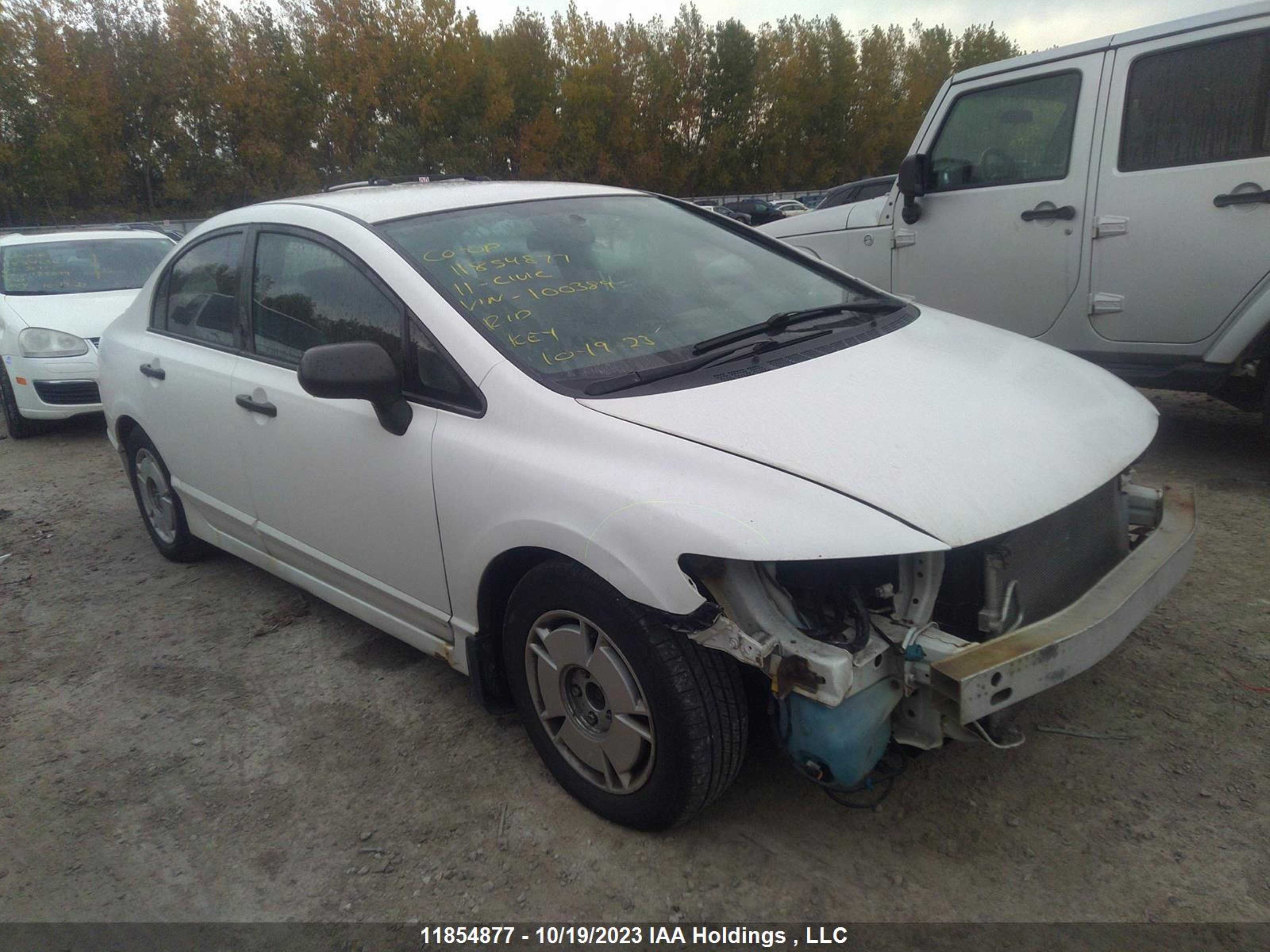 honda civic 2011 2hgfa1f45bh100389