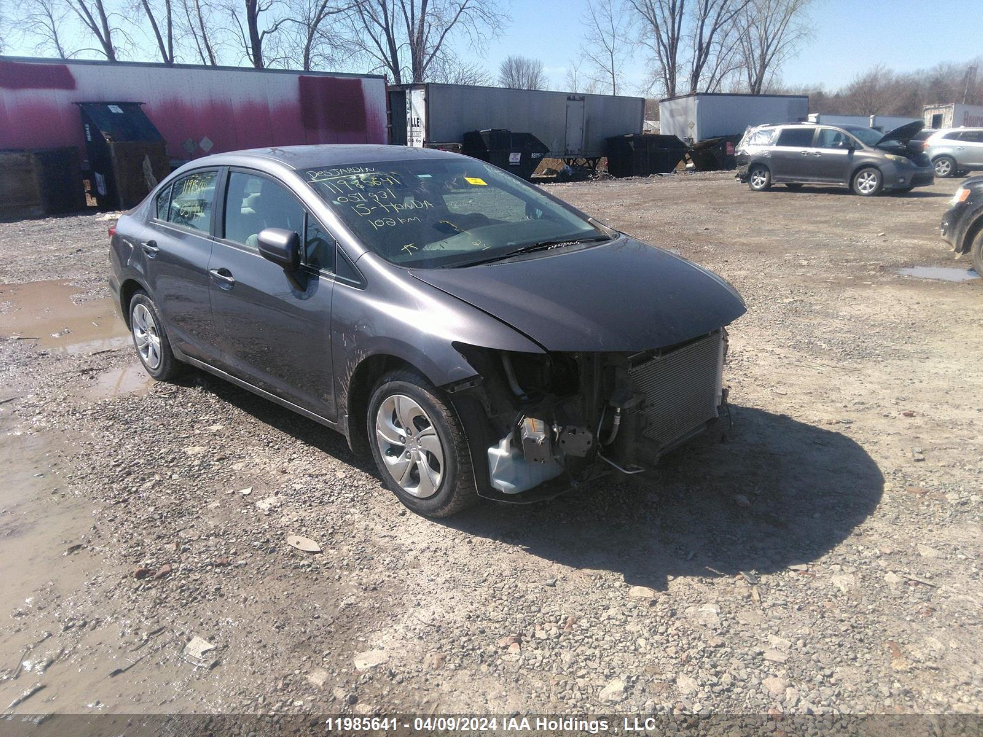 honda civic 2015 2hgfb2f43fh051931