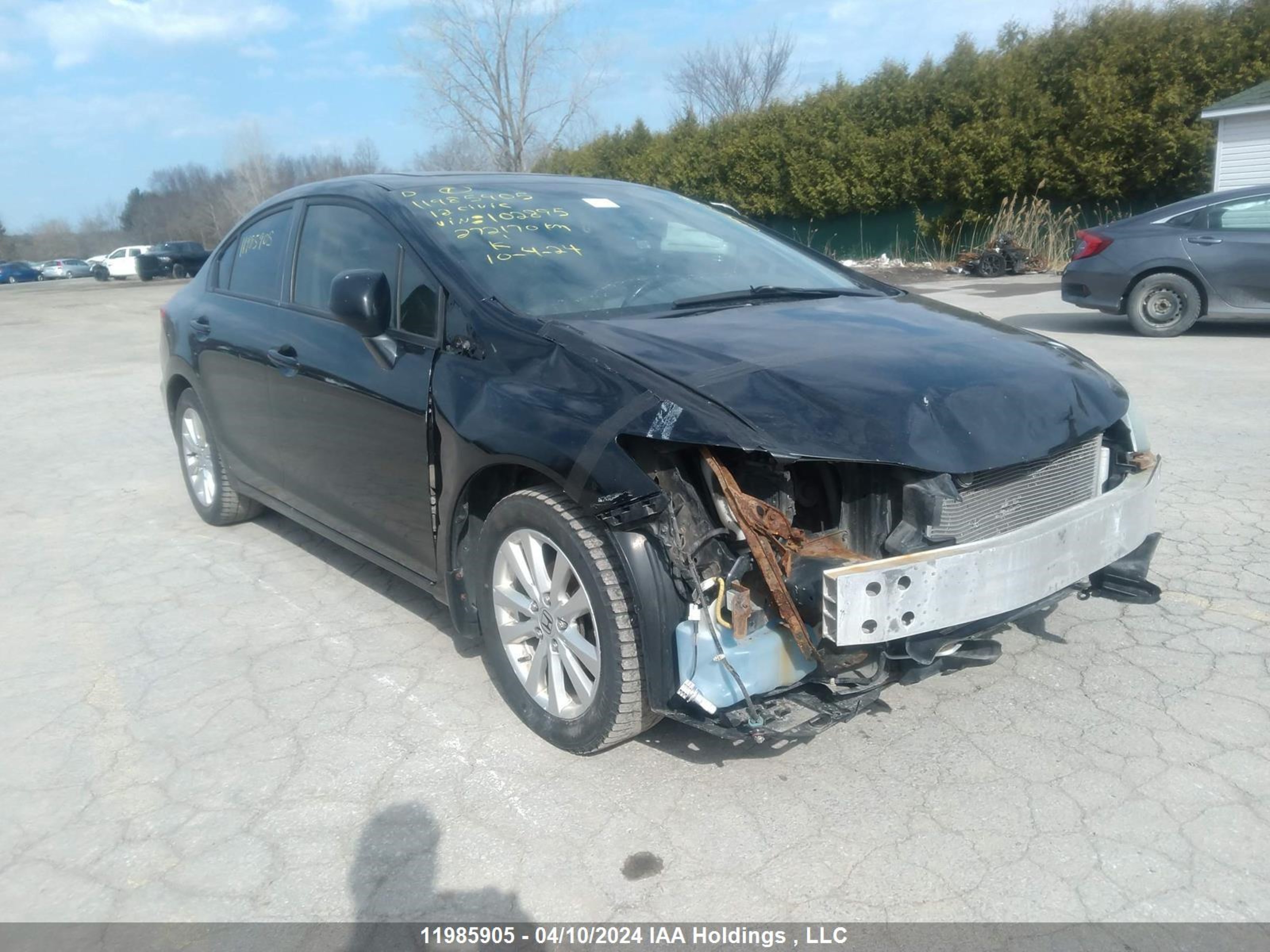 honda civic 2012 2hgfb2f51ch102895