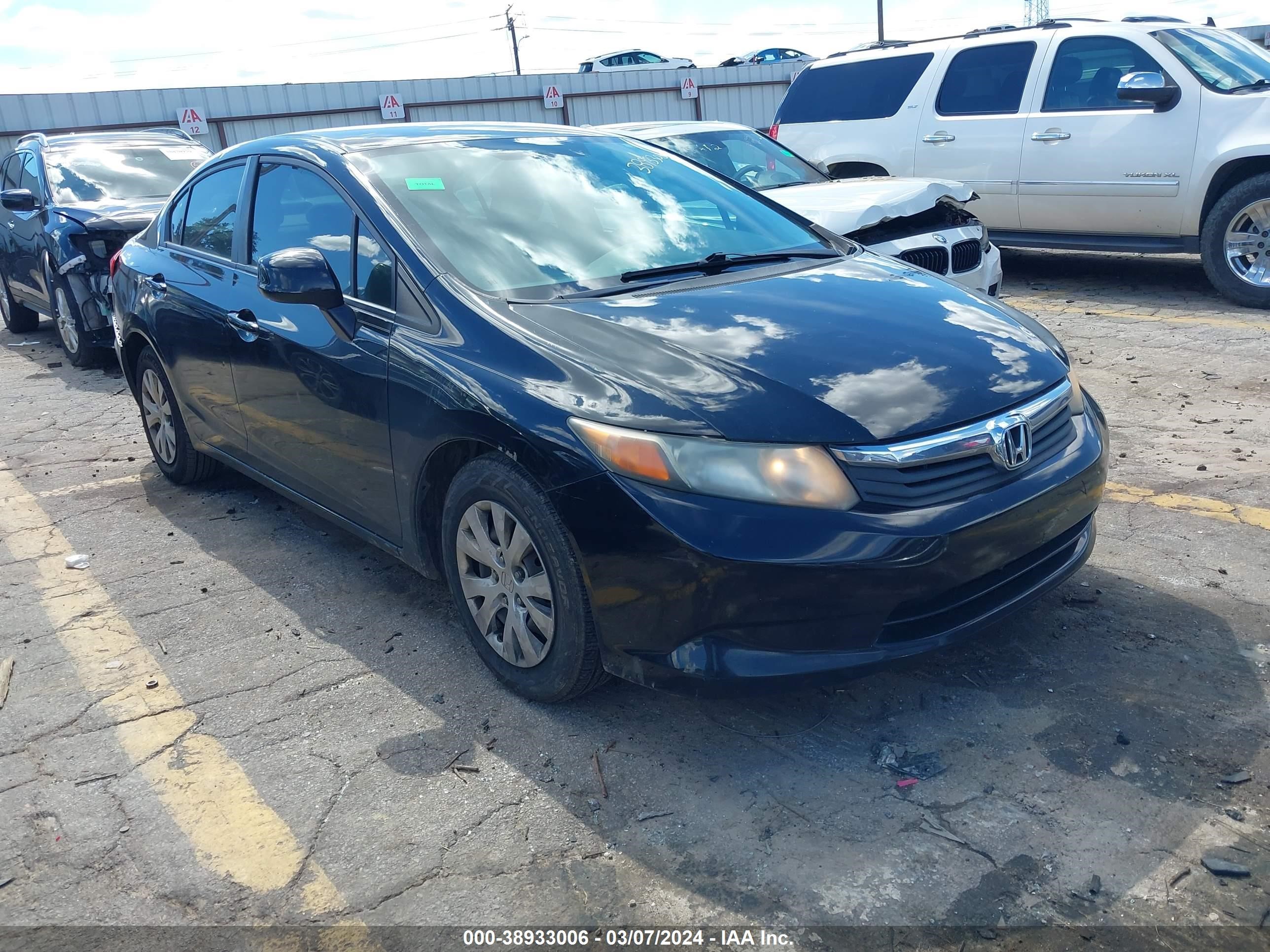 honda civic 2012 2hgfb2f51ch576359