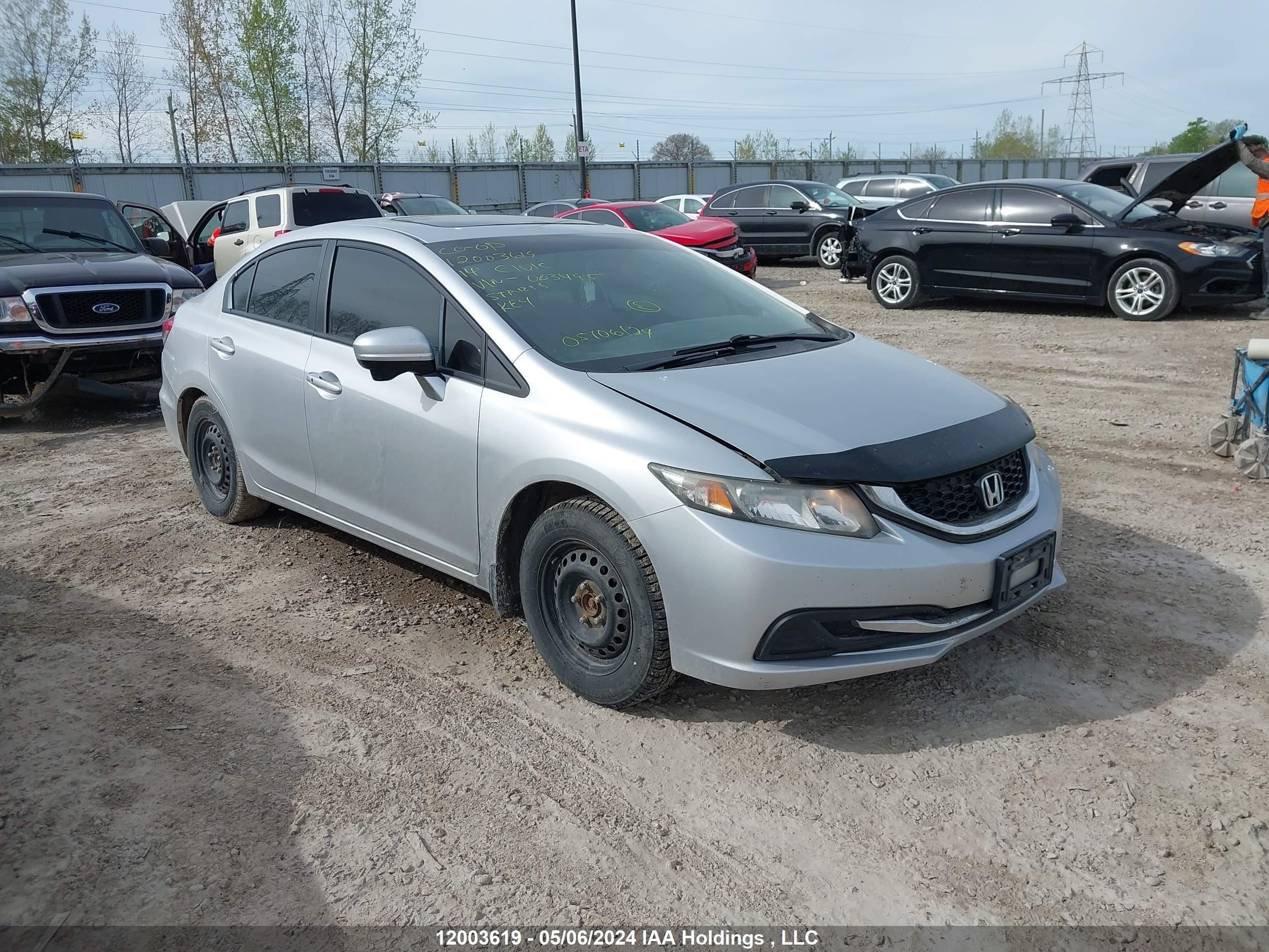 honda civic 2014 2hgfb2f51eh003495