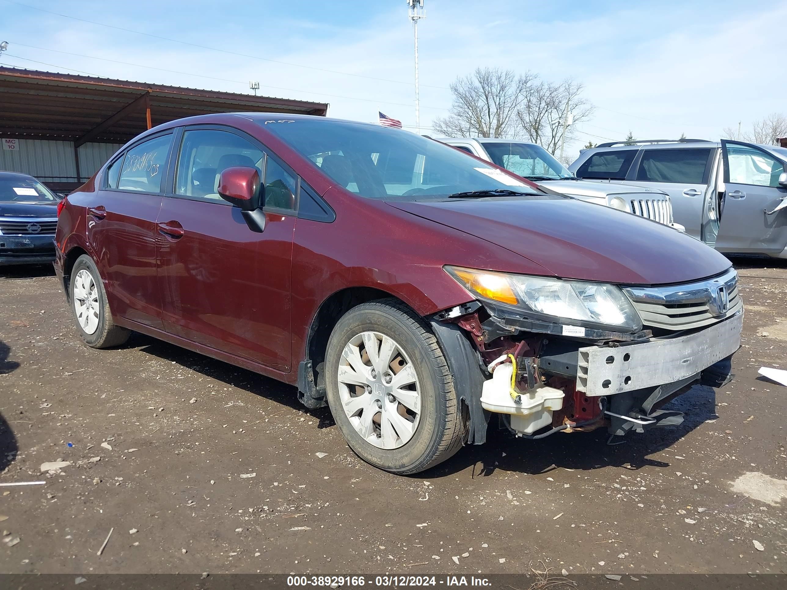 honda civic 2012 2hgfb2f53ch531536