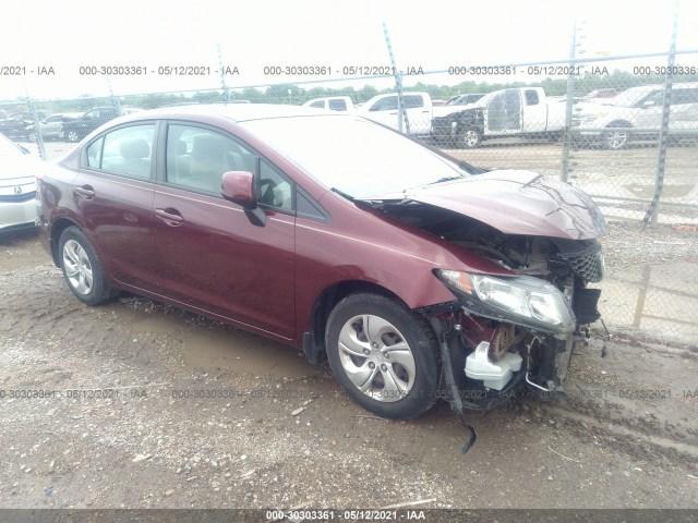 honda civic sdn 2013 2hgfb2f54dh564661