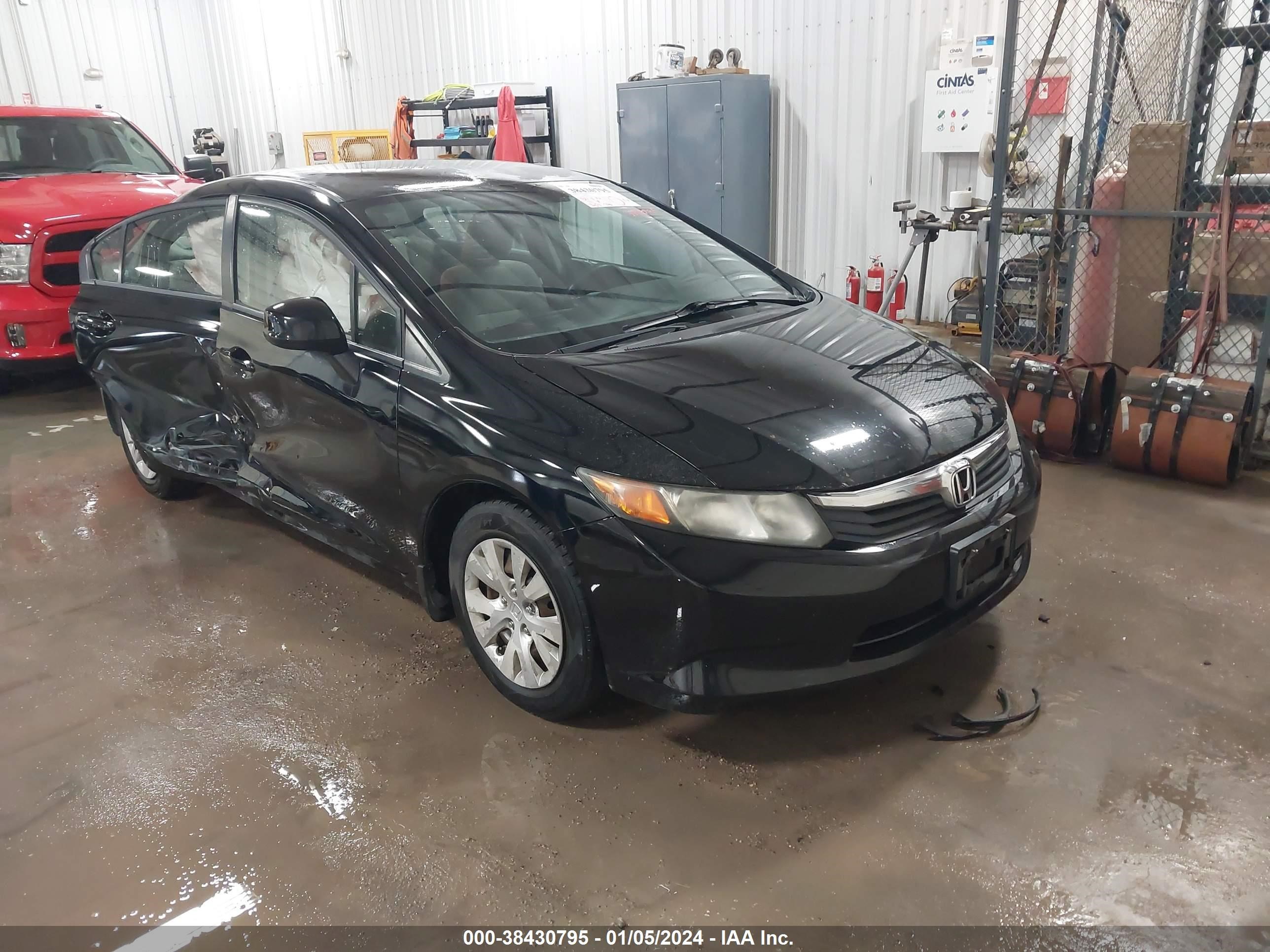 honda civic 2012 2hgfb2f55ch599255