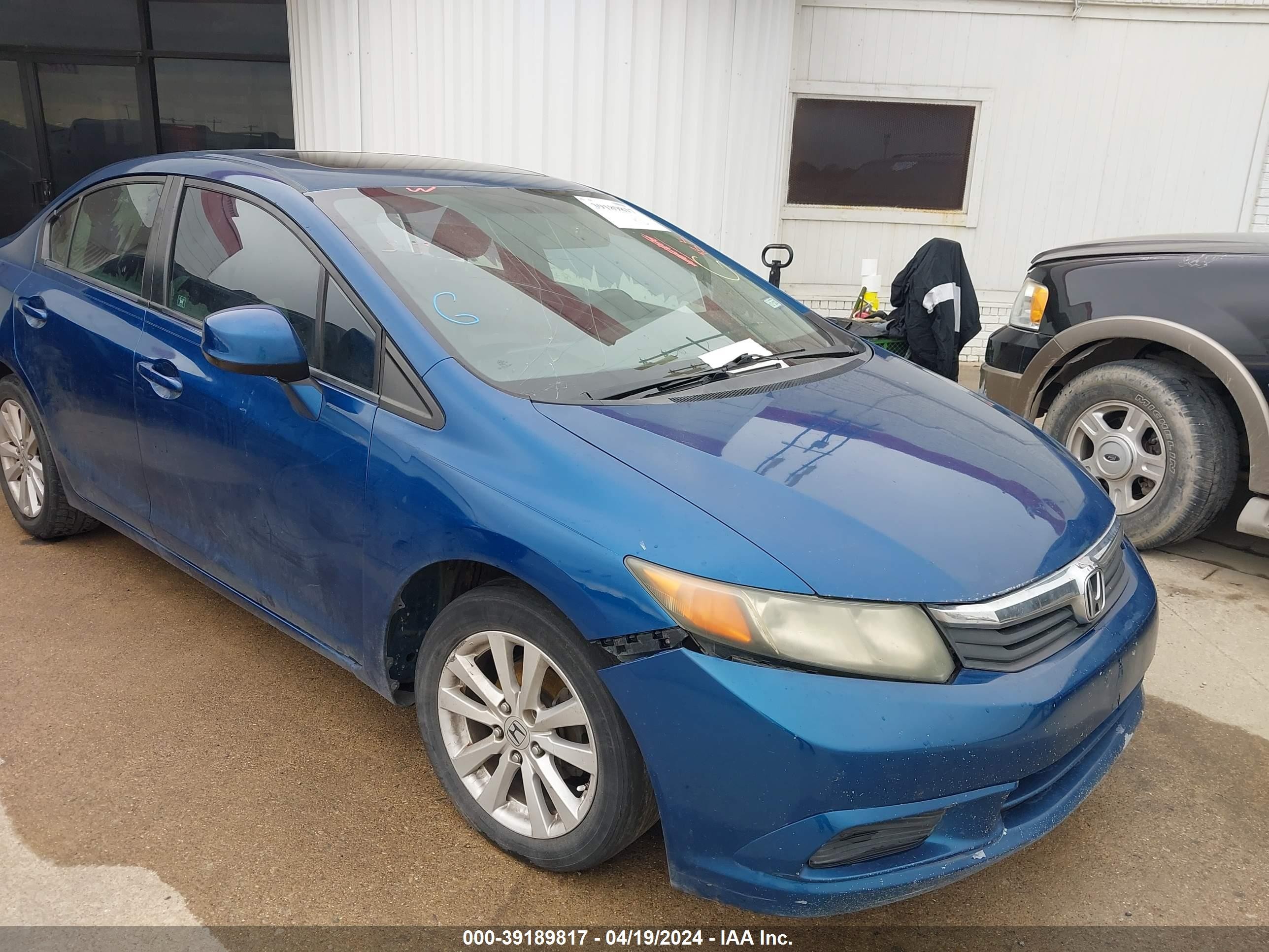 honda civic 2012 2hgfb2f89ch546617