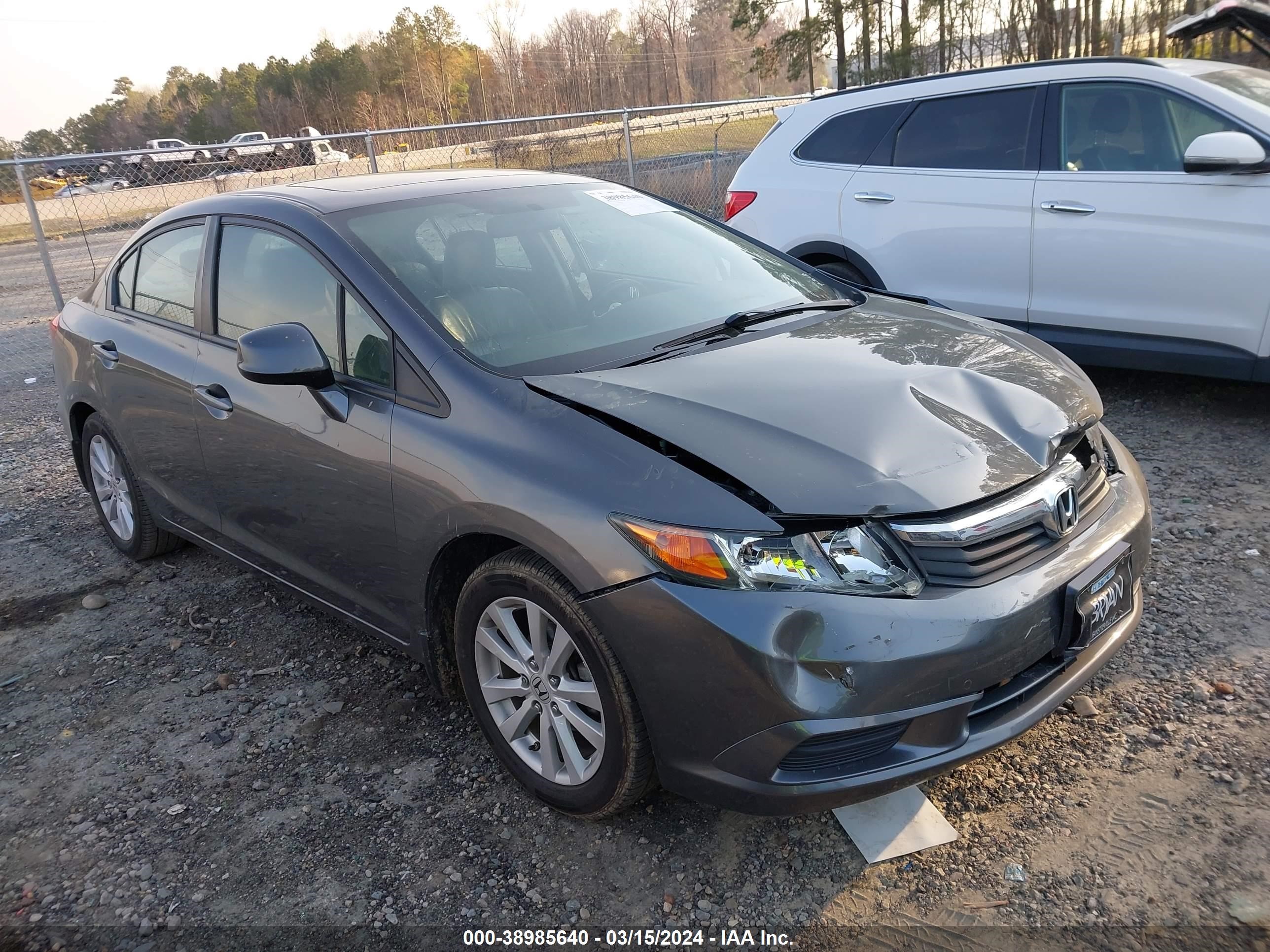 honda civic 2012 2hgfb2f96ch576585