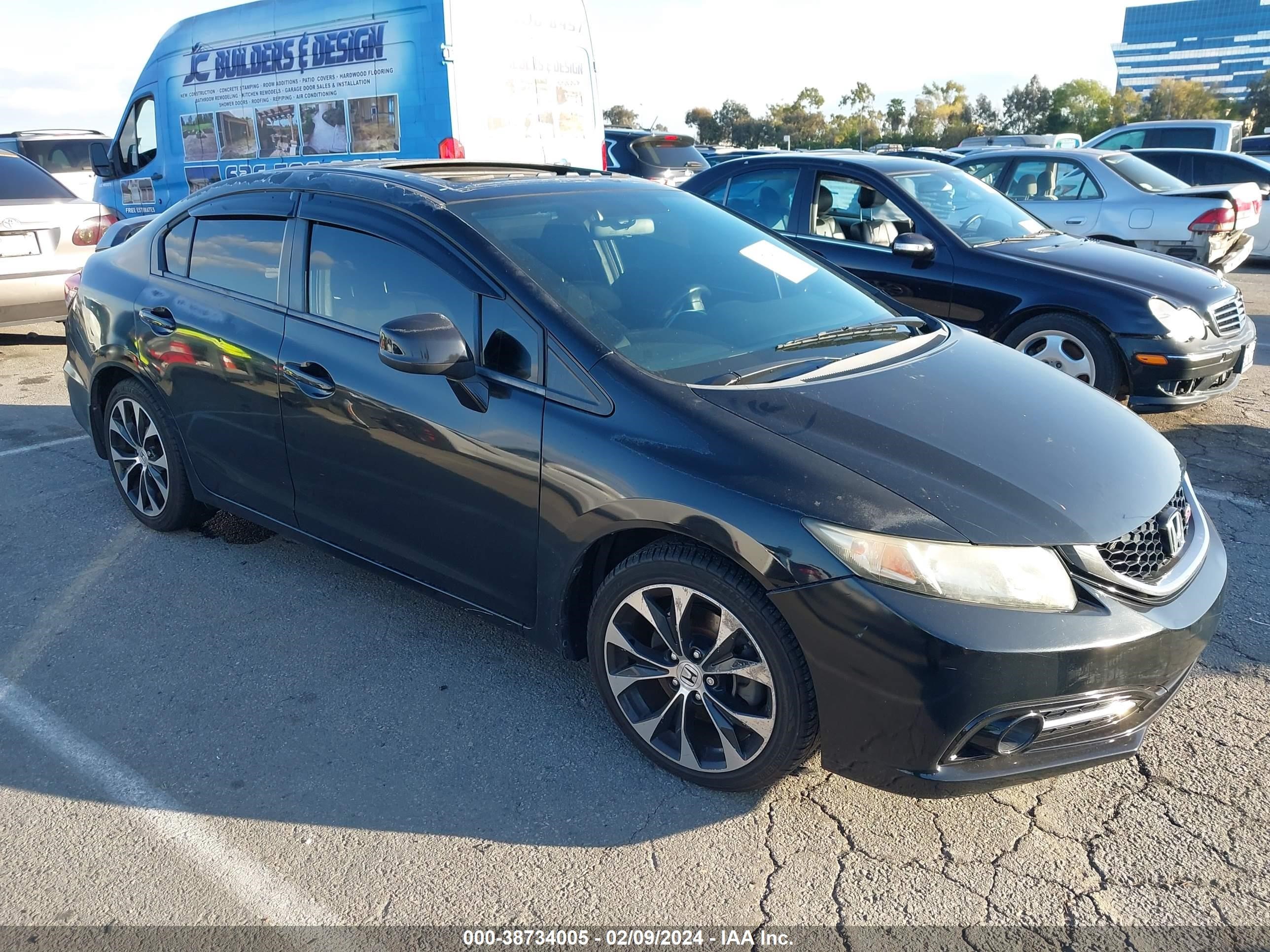 honda civic 2013 2hgfb6e5xdh701594