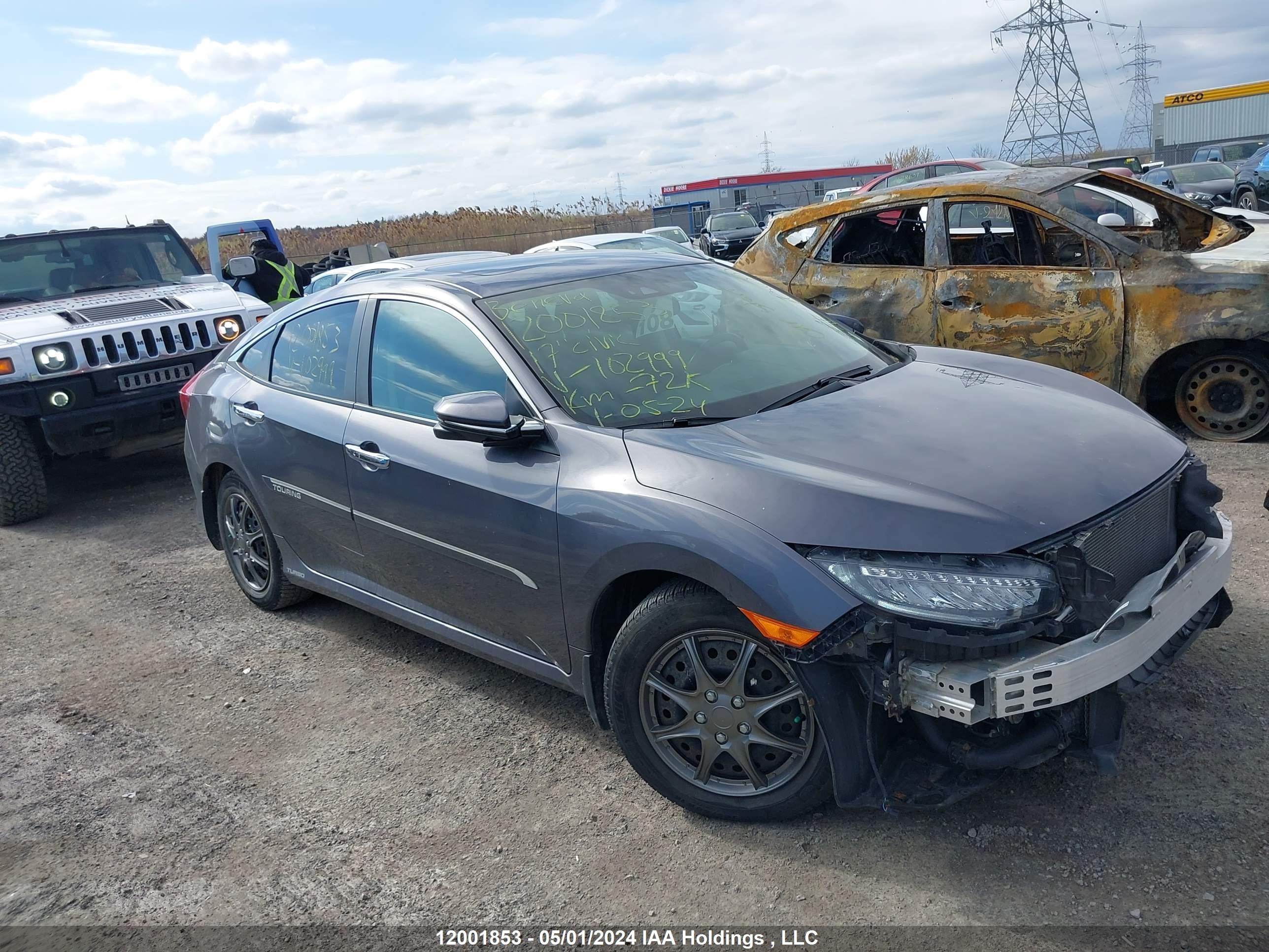 honda civic 2017 2hgfc1f90hh102999