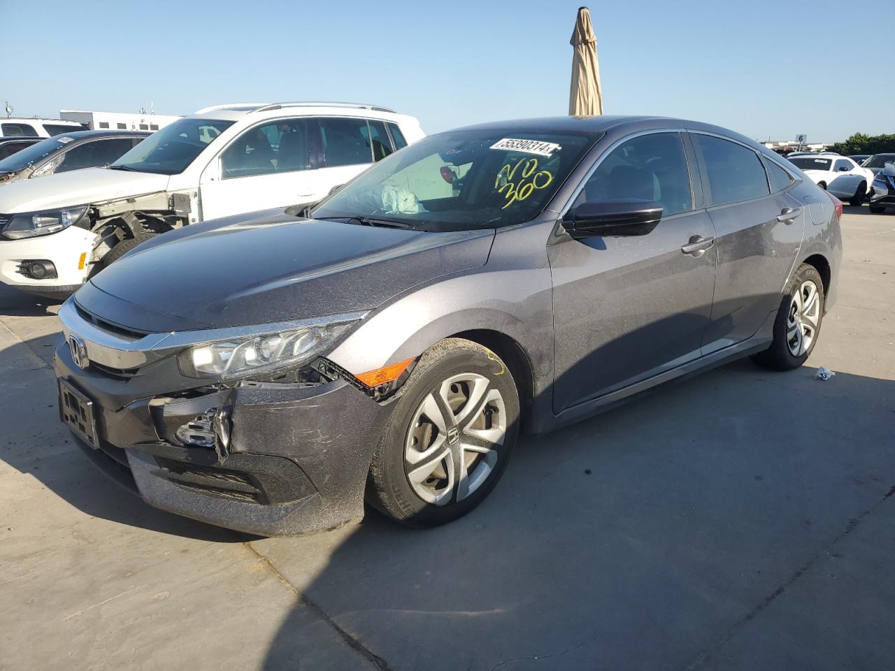 honda civic 2018 2hgfc2f52jh570354