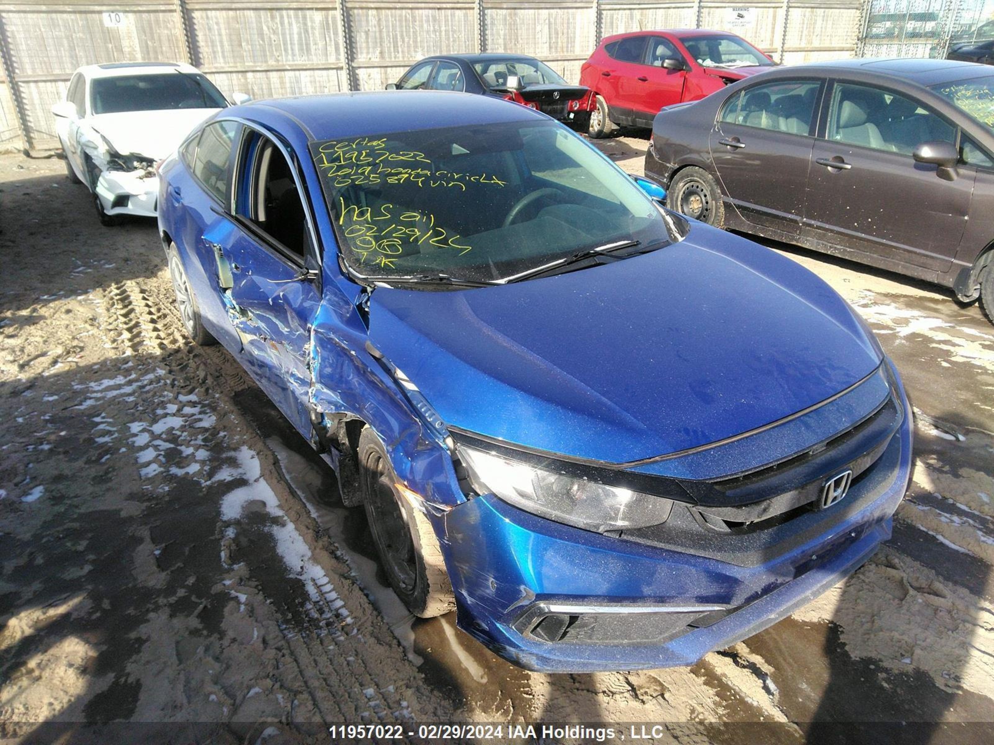 honda civic 2019 2hgfc2f53kh025894