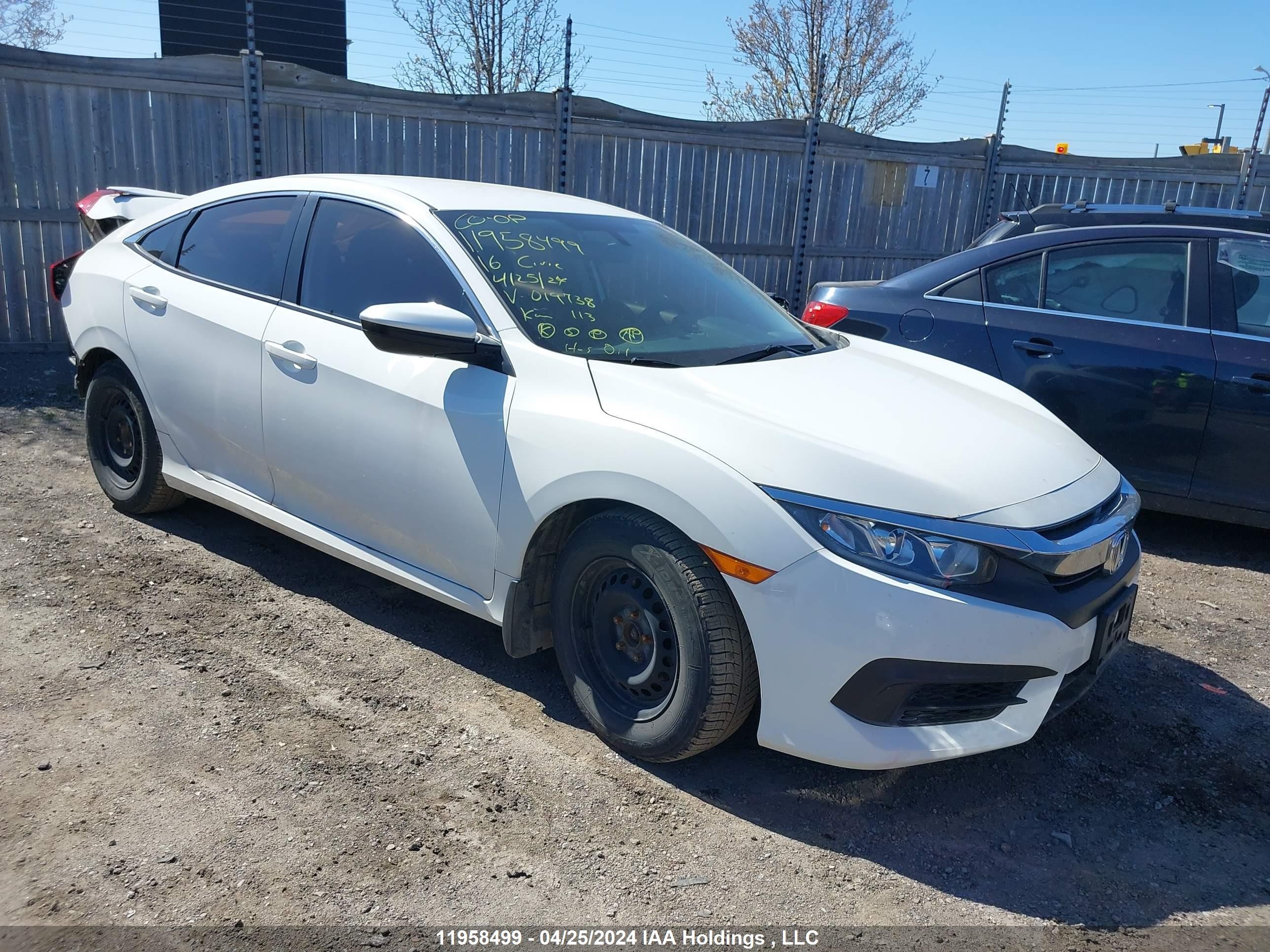 honda civic 2016 2hgfc2f54gh019738