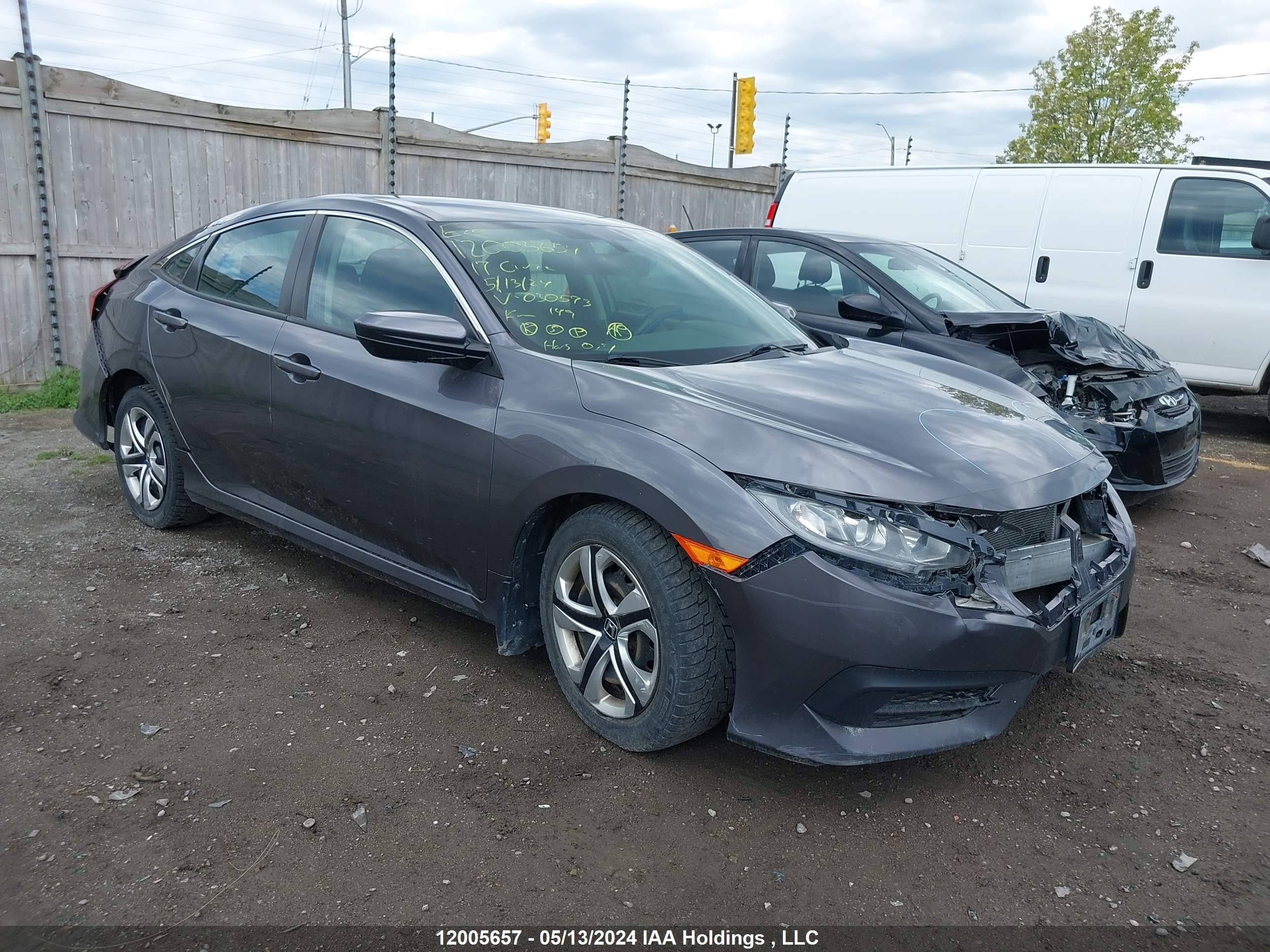 honda civic 2017 2hgfc2f57hh030573