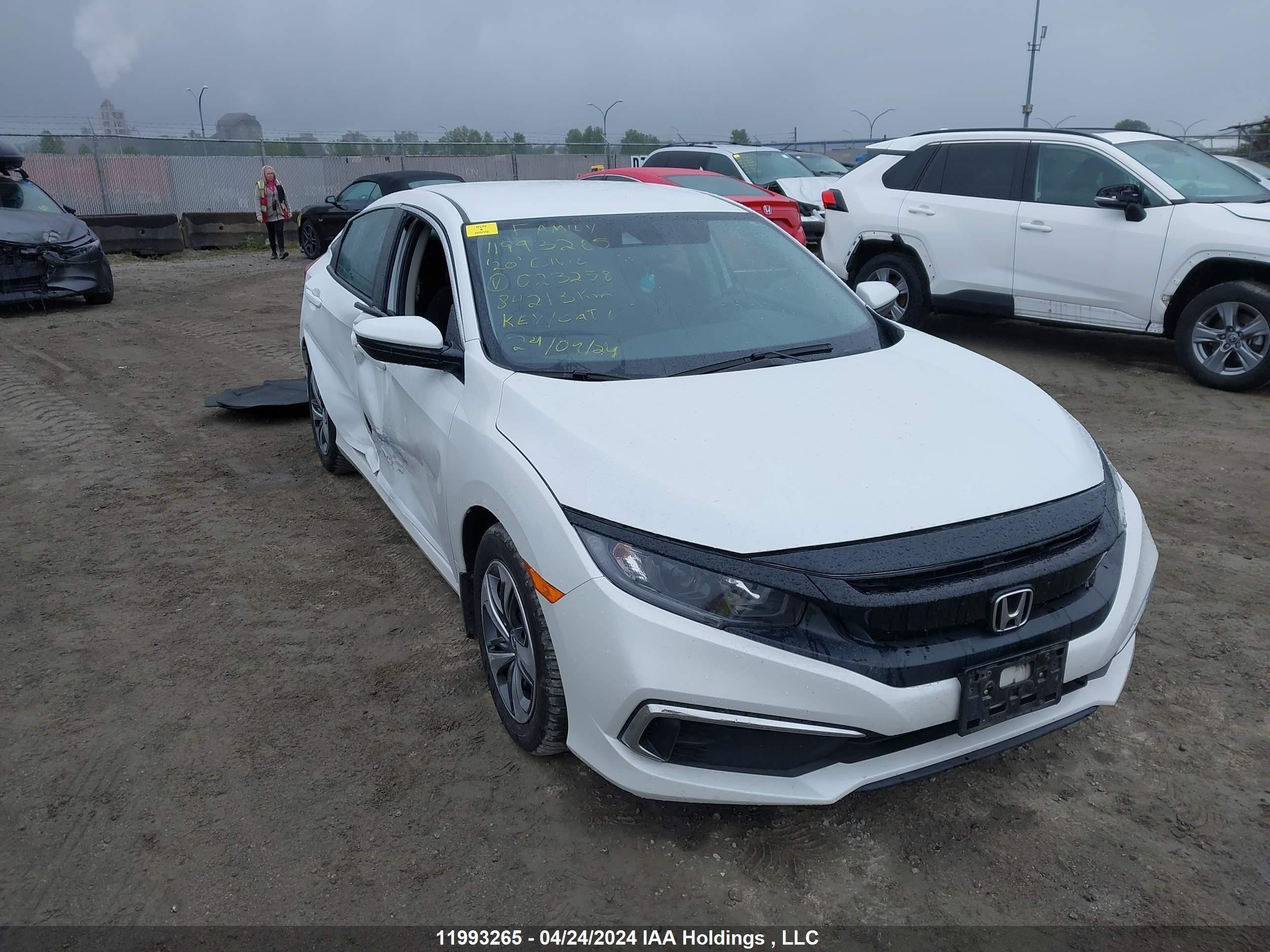 honda civic 2020 2hgfc2f57lh023258