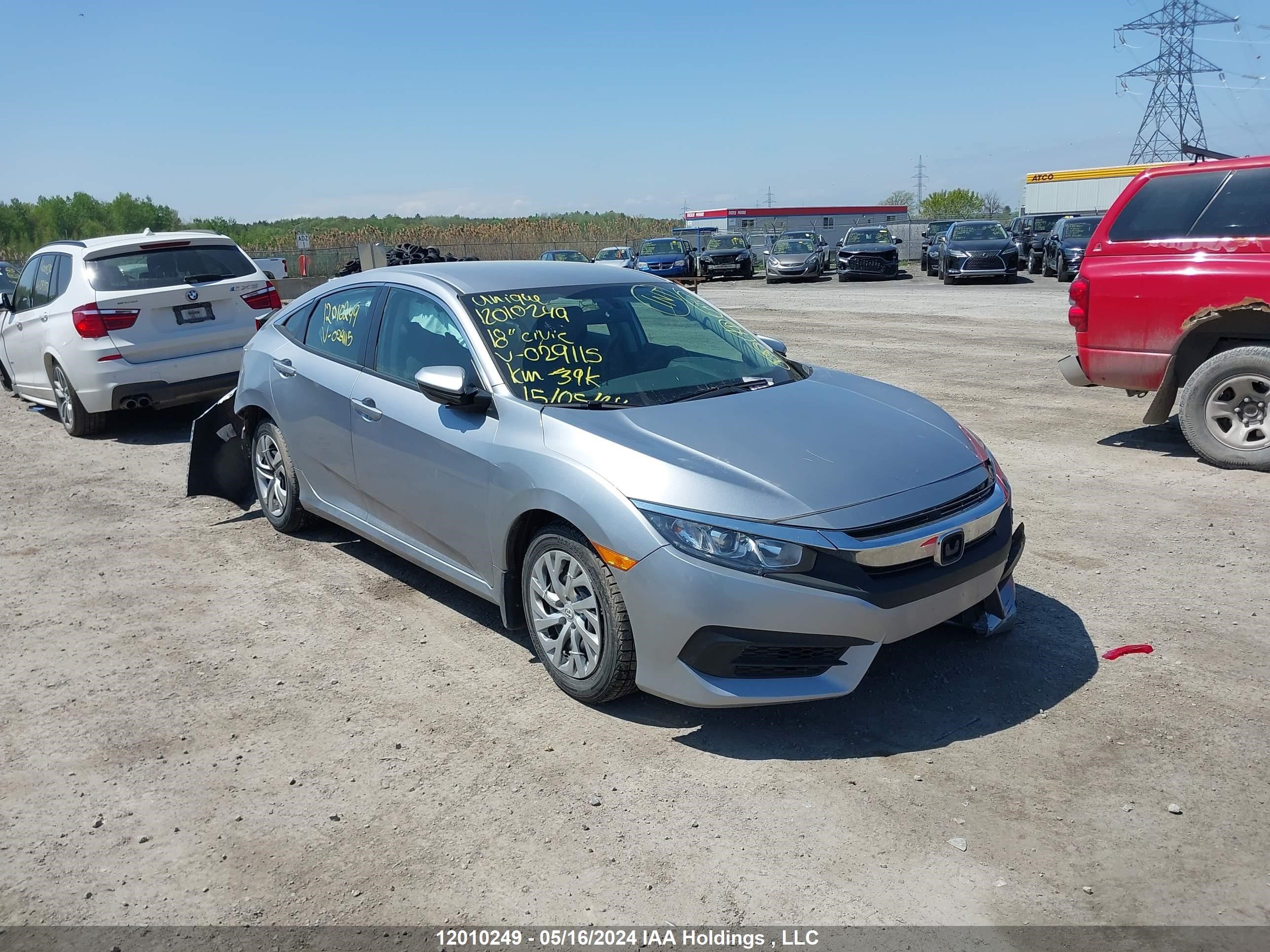 honda civic 2018 2hgfc2f58jh029115