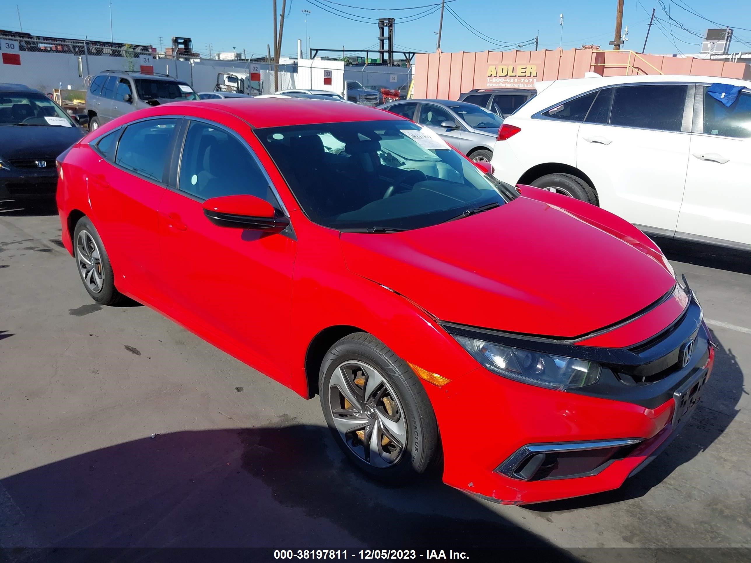 honda civic 2019 2hgfc2f68kh592370