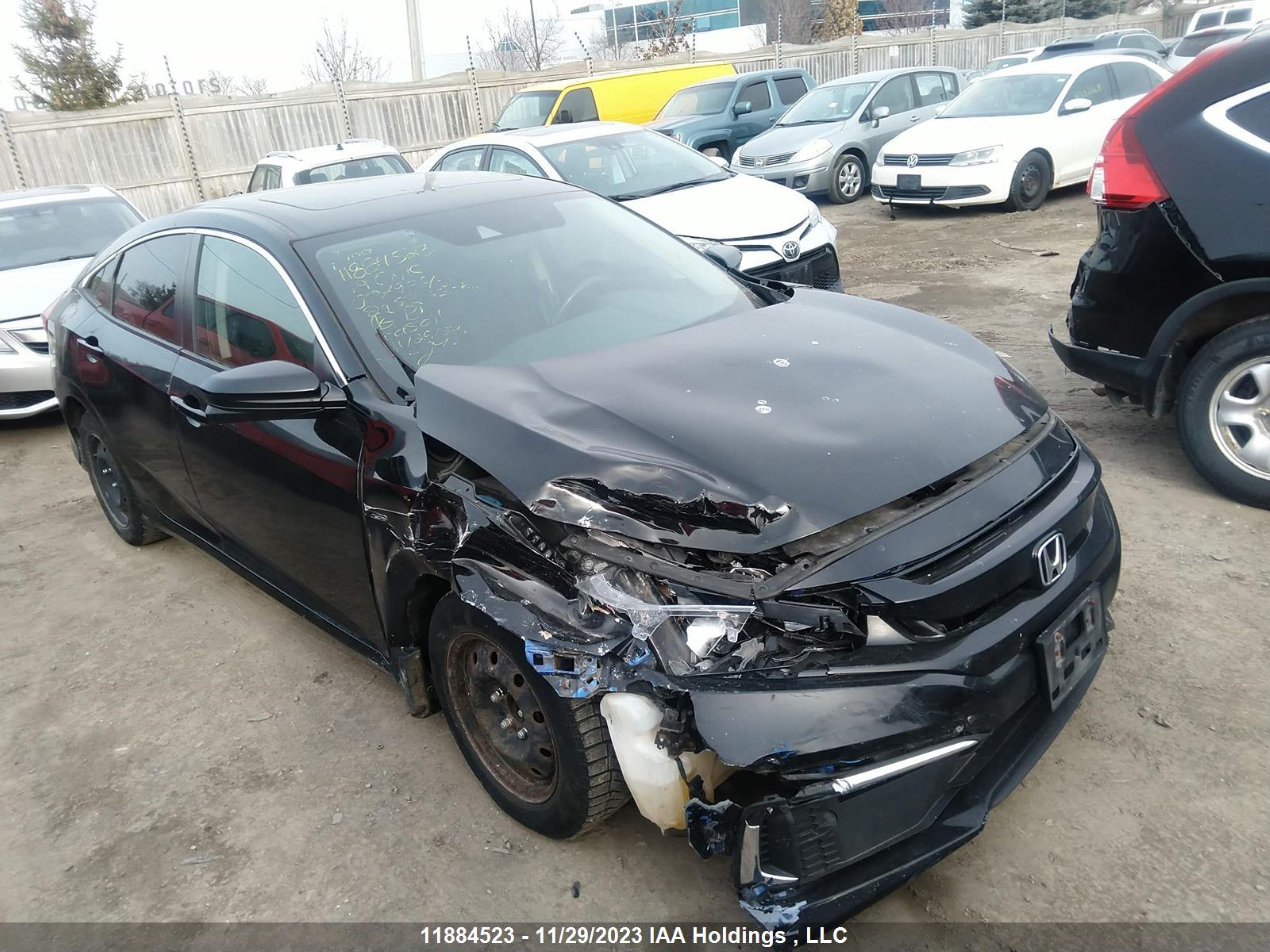 honda civic 2019 2hgfc2f73kh007994