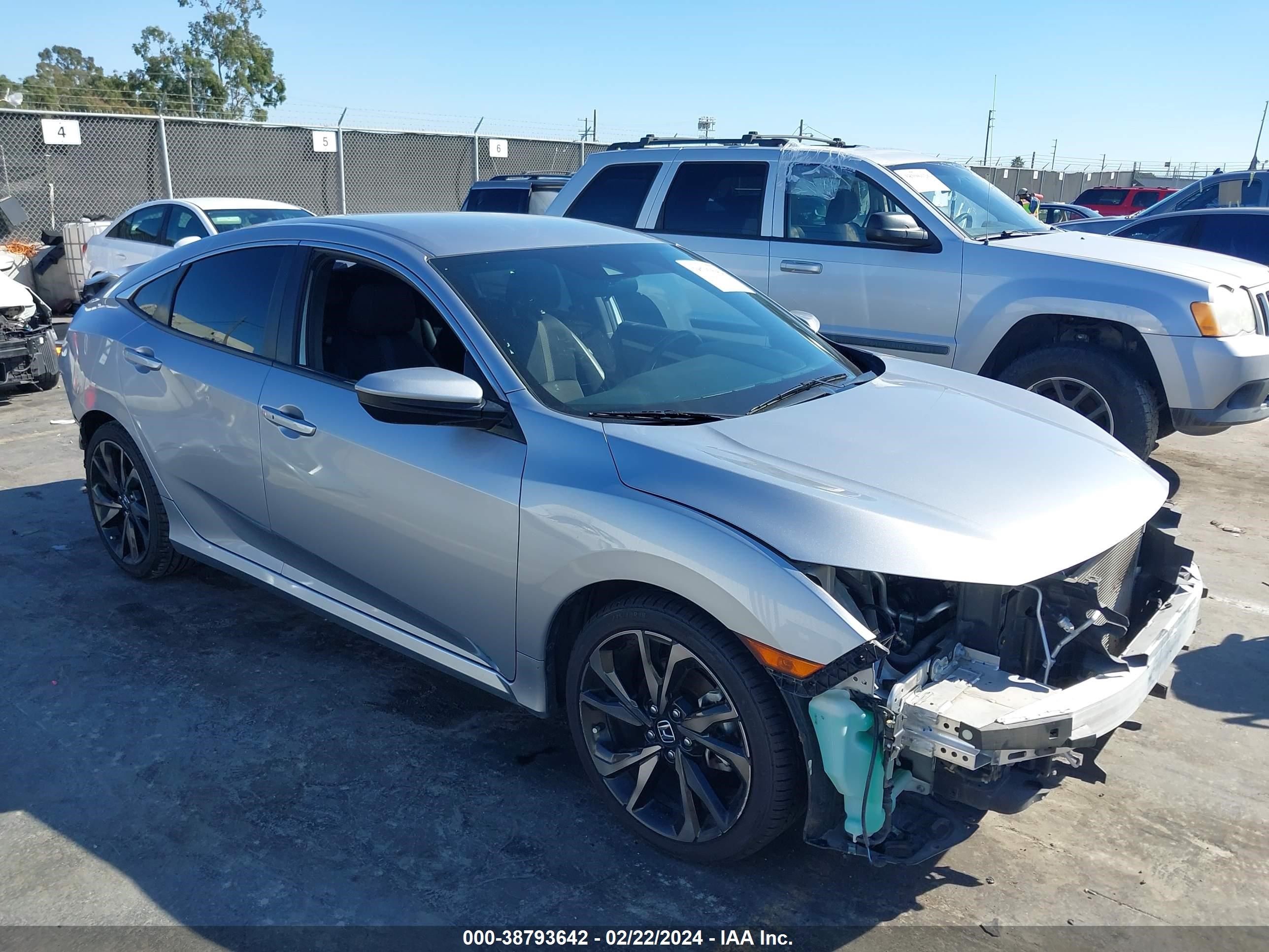 honda civic 2019 2hgfc2f80kh533217