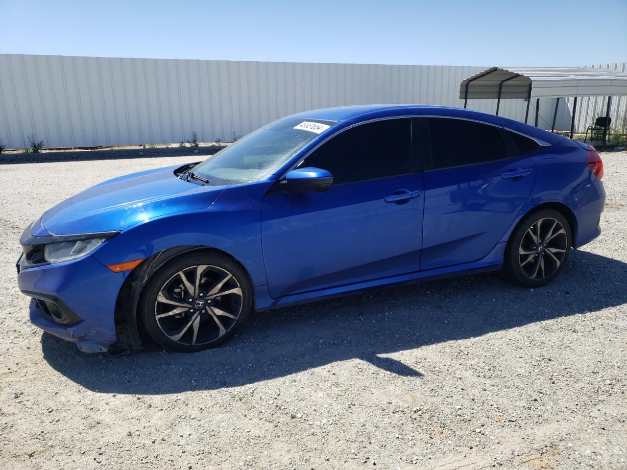 honda civic 2019 2hgfc2f80kh566458