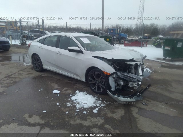 honda civic sedan 2019 2hgfc2f80kh585754