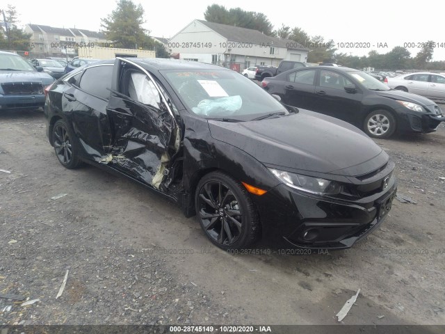 honda civic sedan 2019 2hgfc2f80kh595488