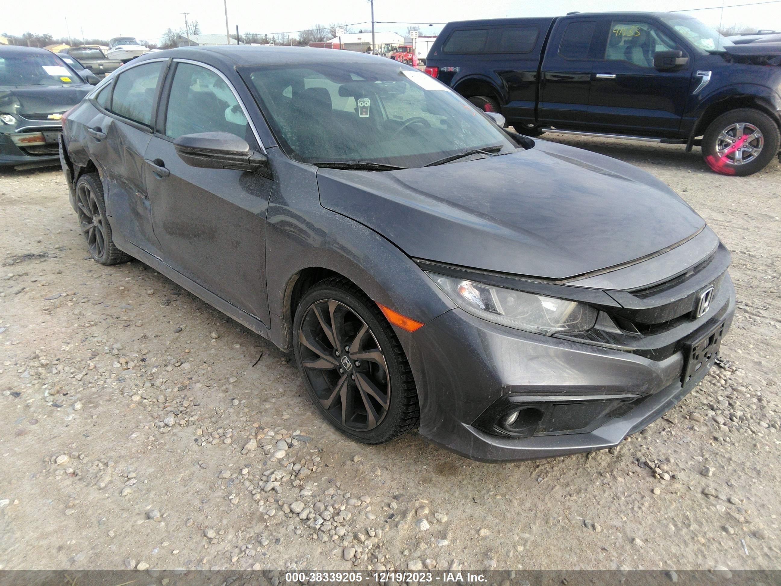 honda civic 2019 2hgfc2f81kh555193