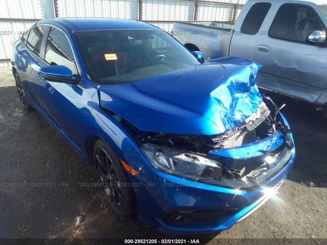 honda civic sedan 2019 2hgfc2f81kh587075