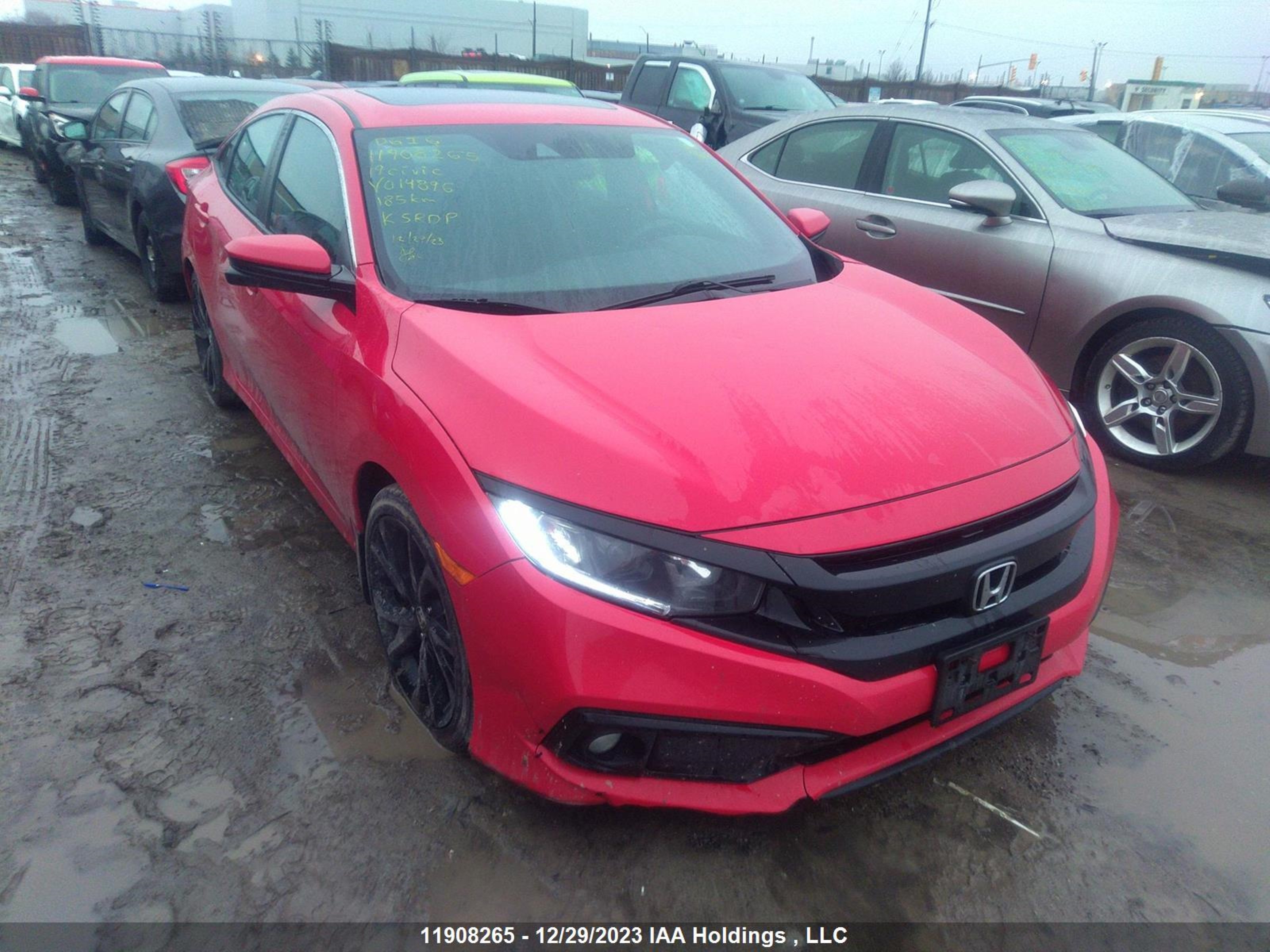 honda civic 2019 2hgfc2f84kh014896