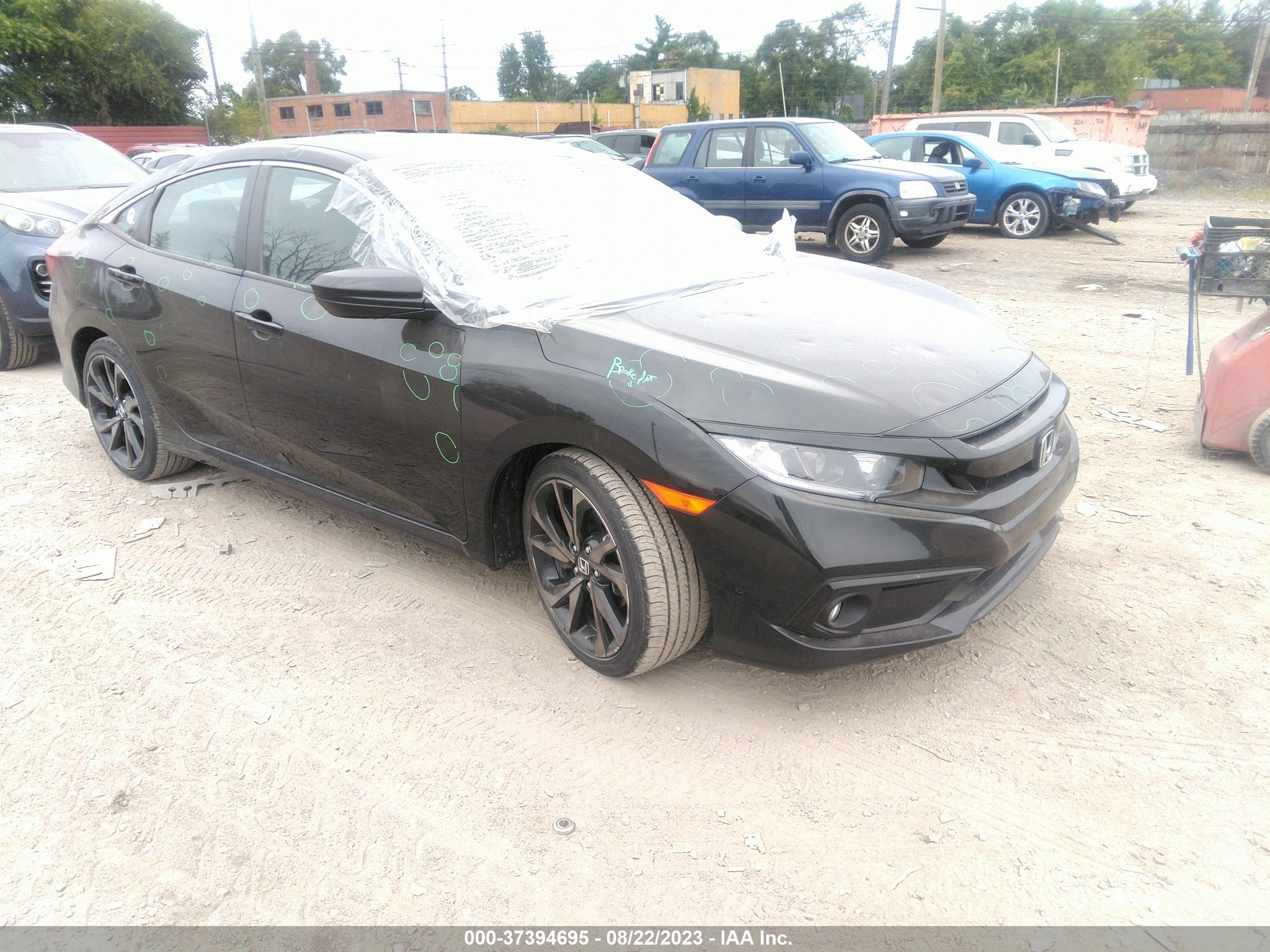 honda civic 2019 2hgfc2f85kh534945